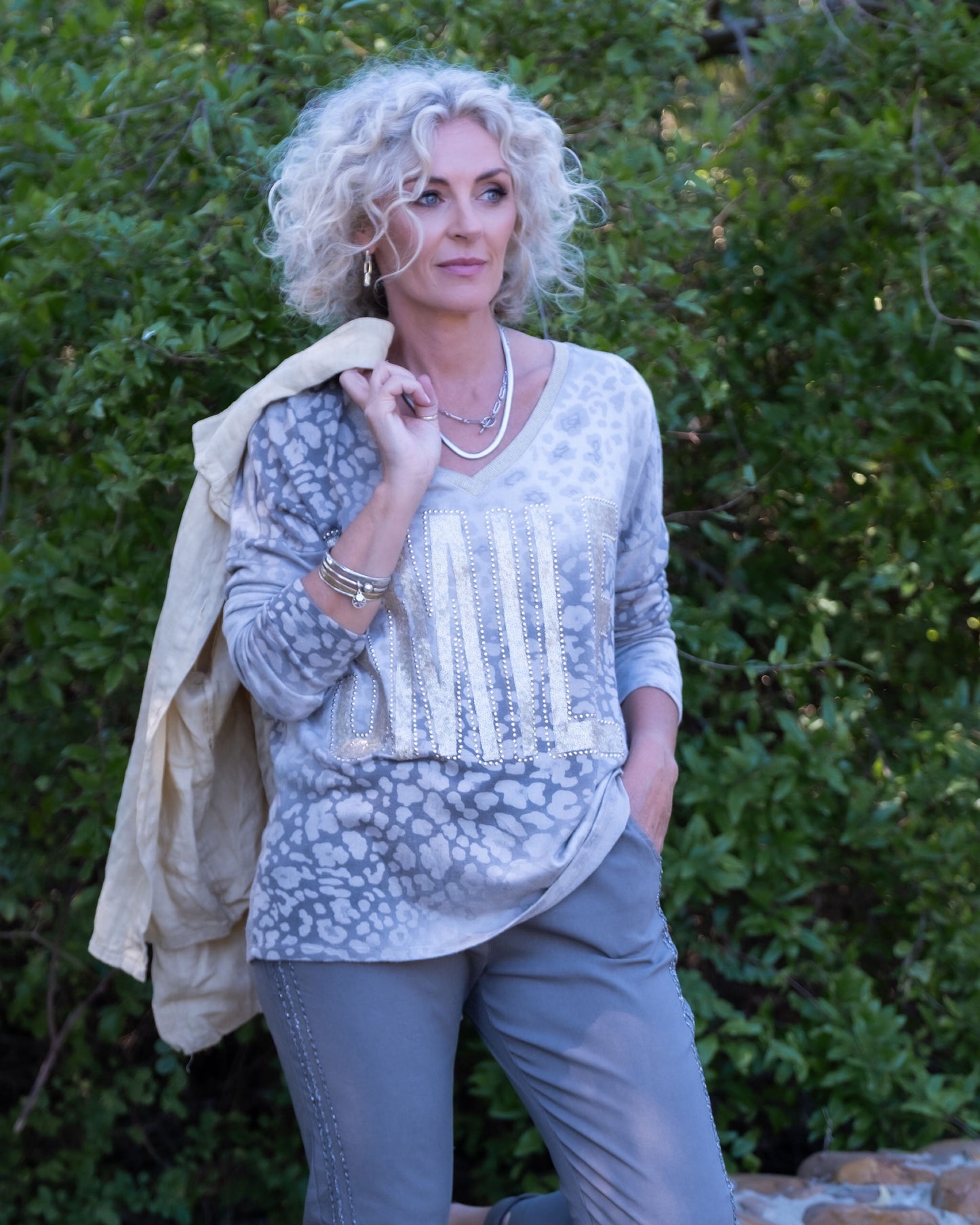 All Smiles Top | Taupe