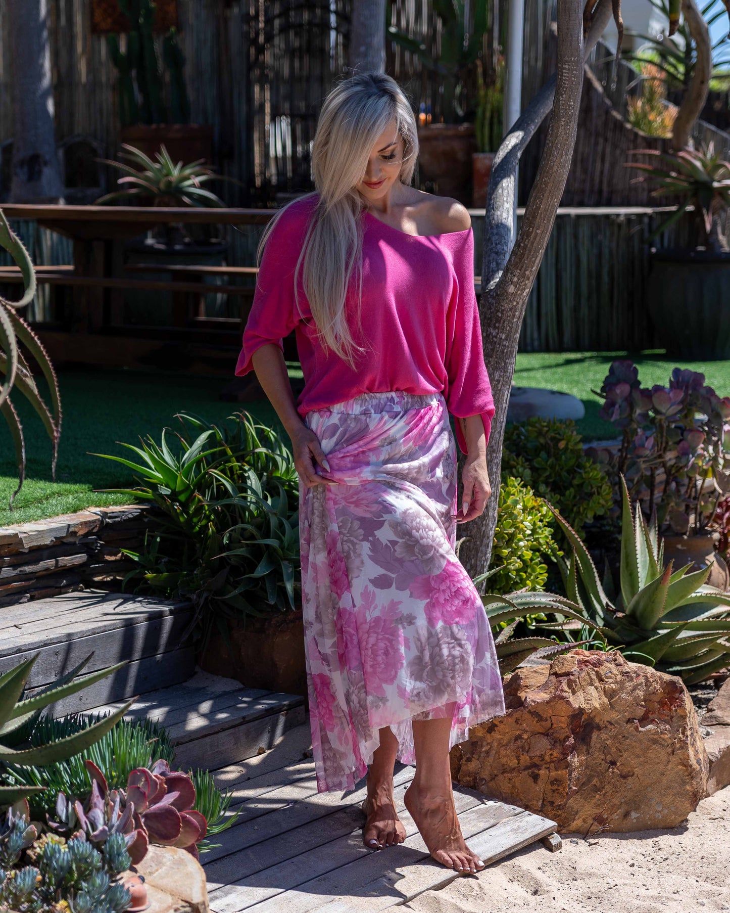 Amélie Knit | Fuchsia