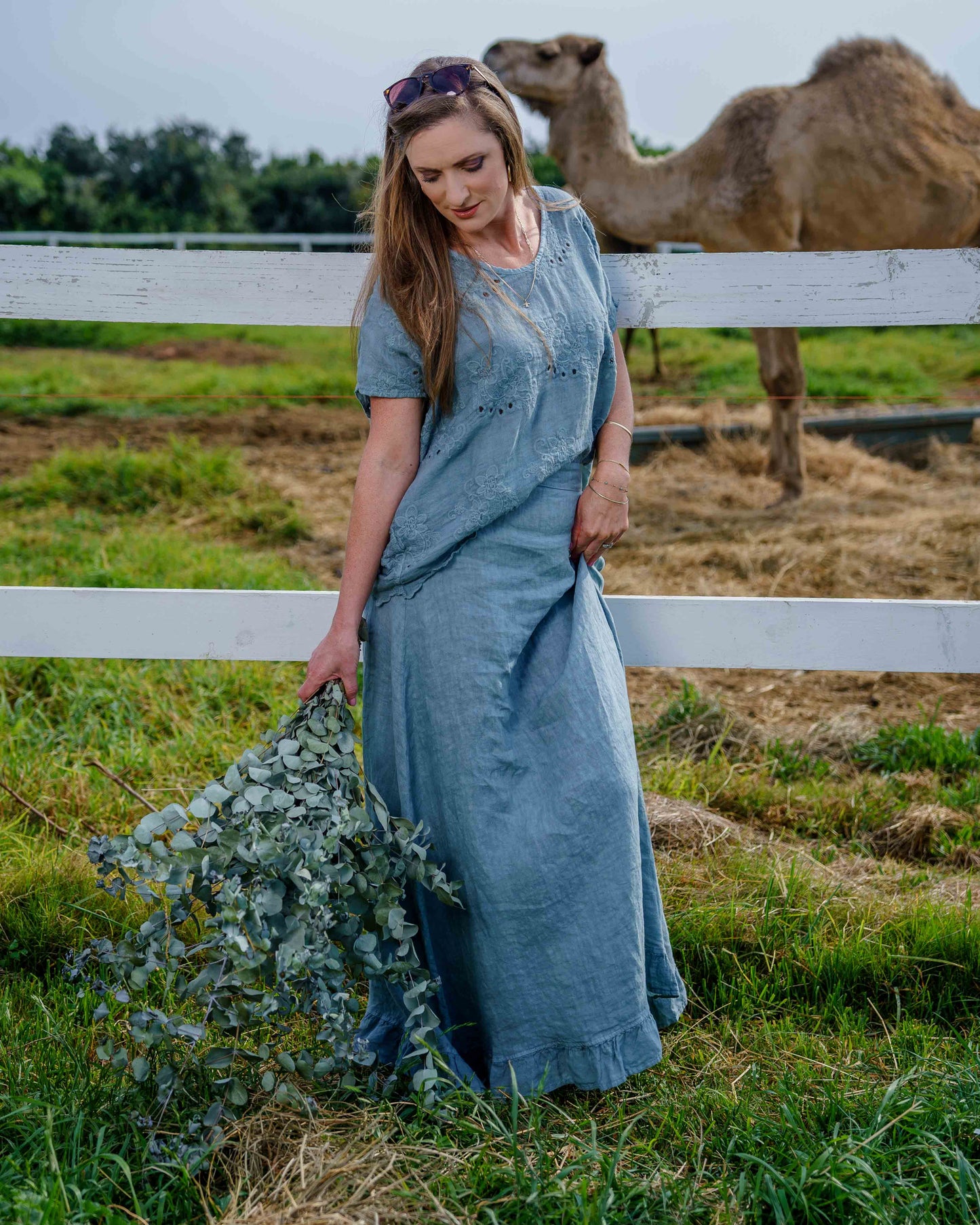 Sweet Talk Linen Skirt | Sage