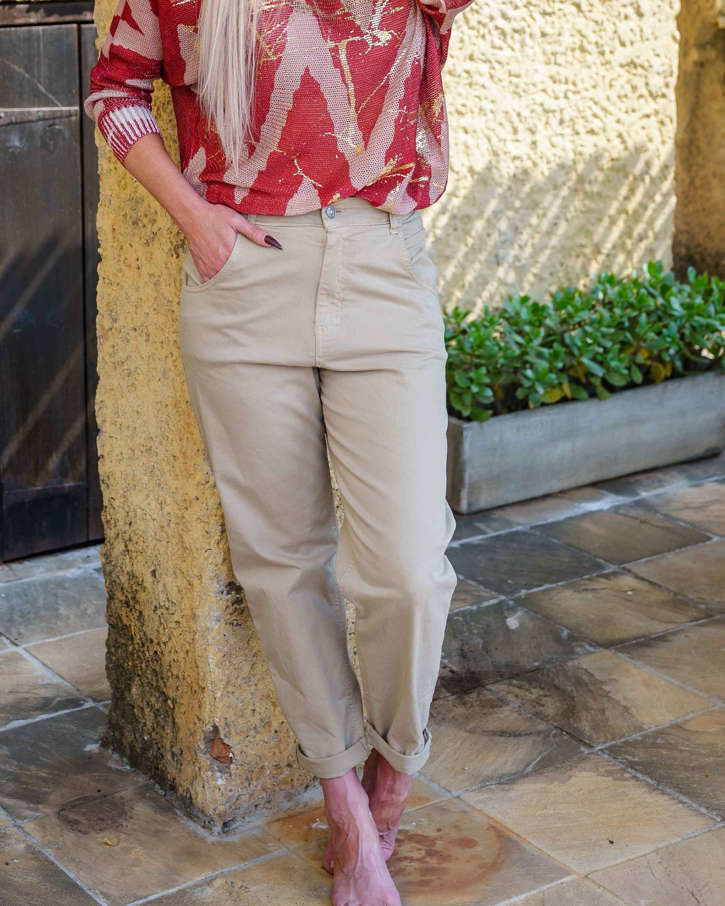 Bare Necessity Drawstring Pants | Beige