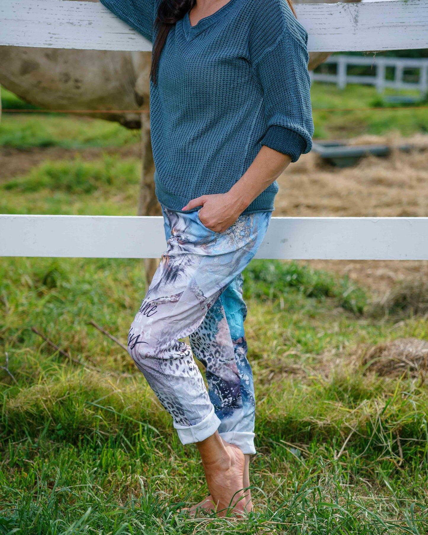 Bright Side Drawstring Pants | Arctic