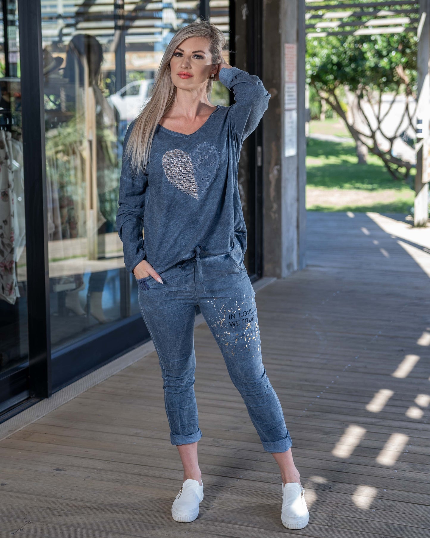 Broken Heart Top | Blue
