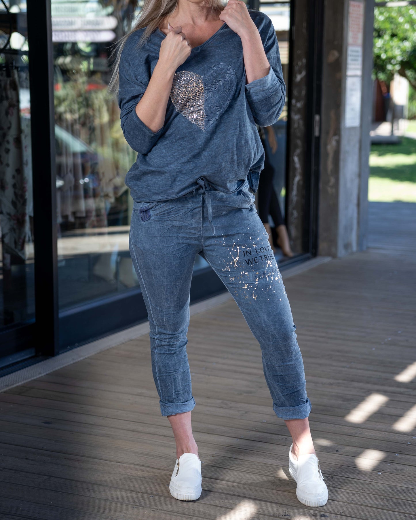 Broken Heart Top | Blue
