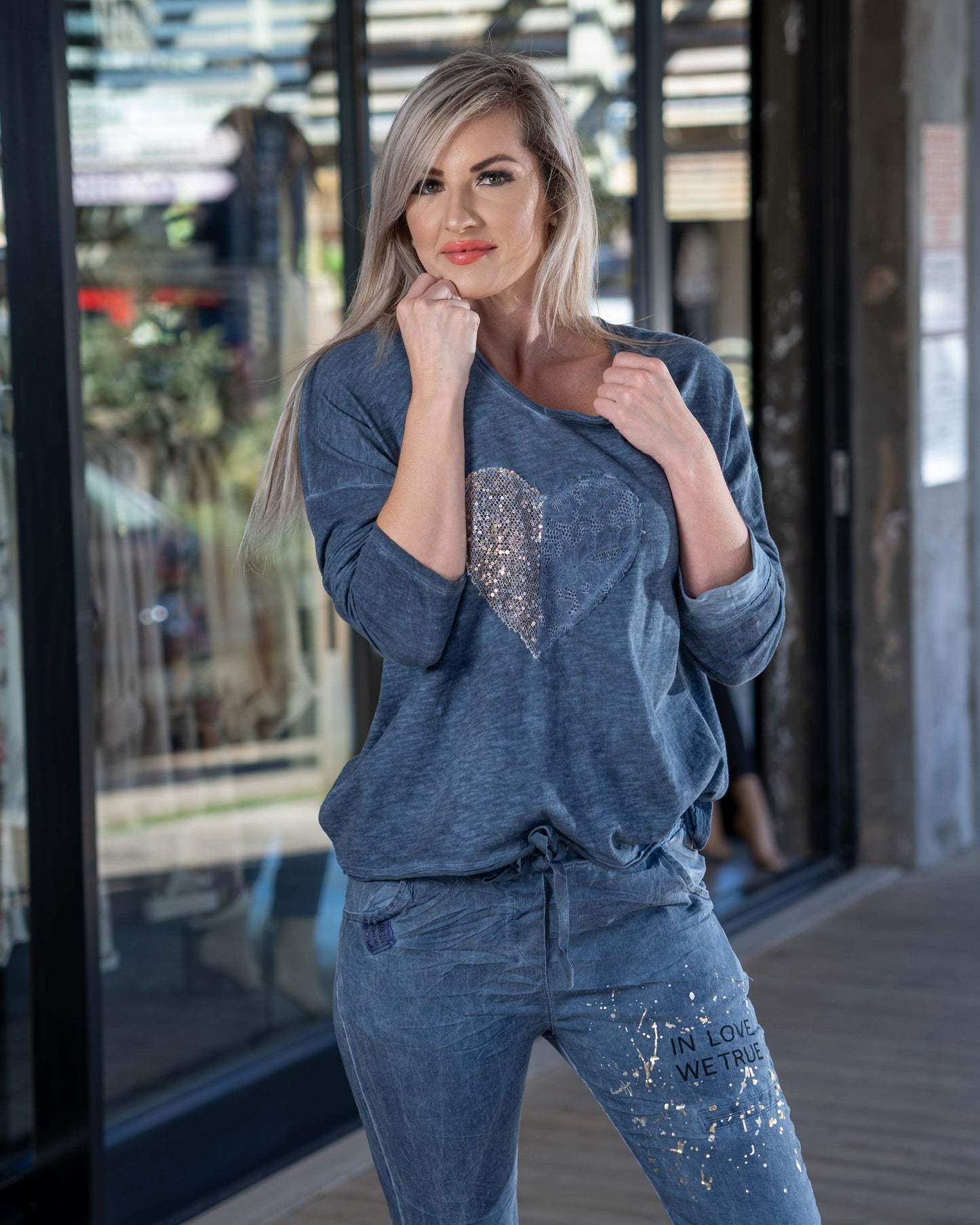 Broken Heart Top | Blue