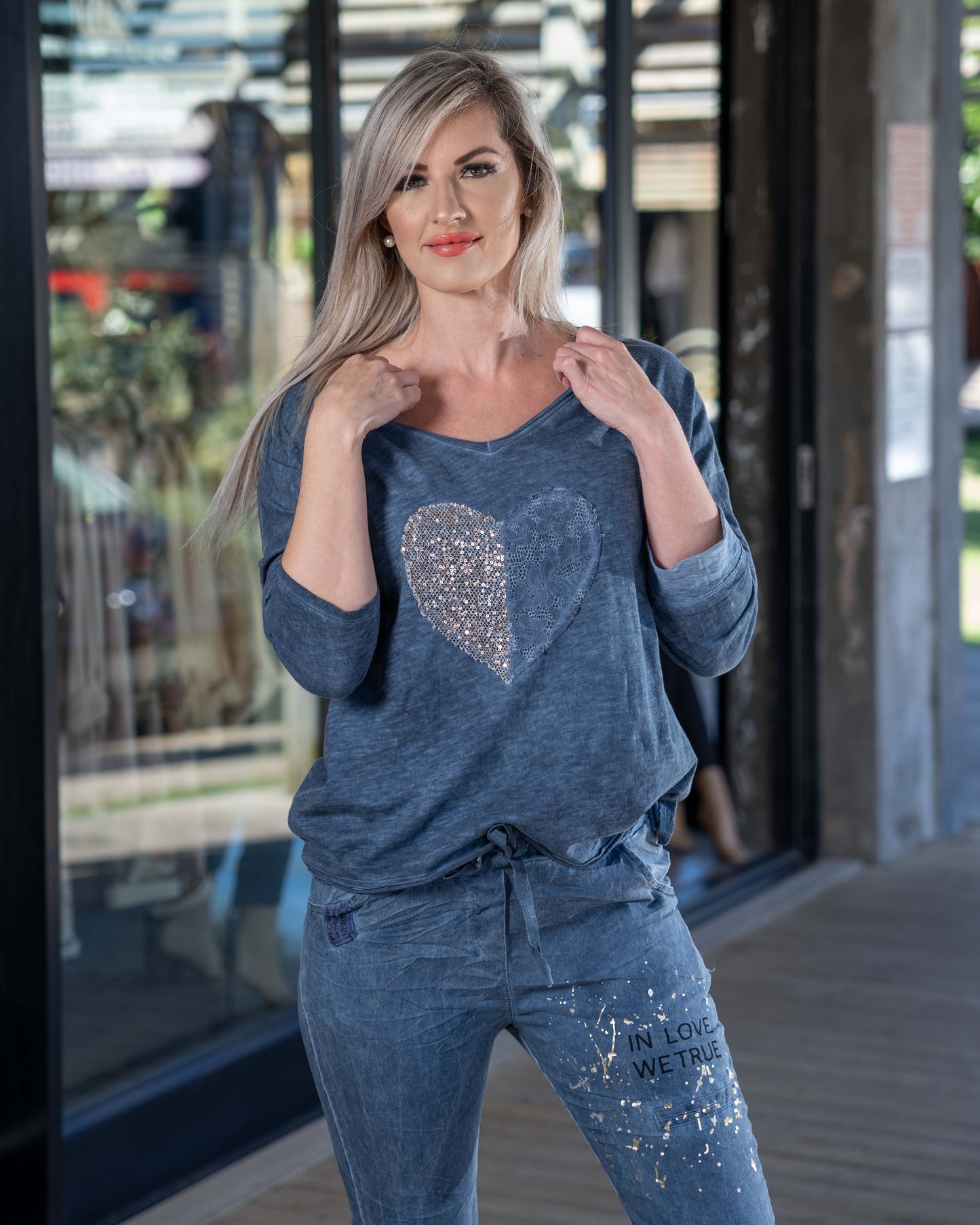 Broken Heart Top | Blue