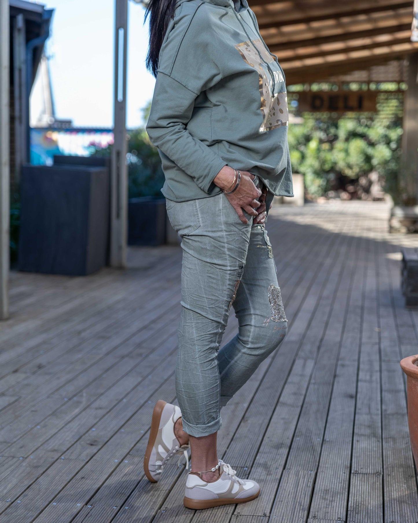 California Girl Drawstring Pants | Sage