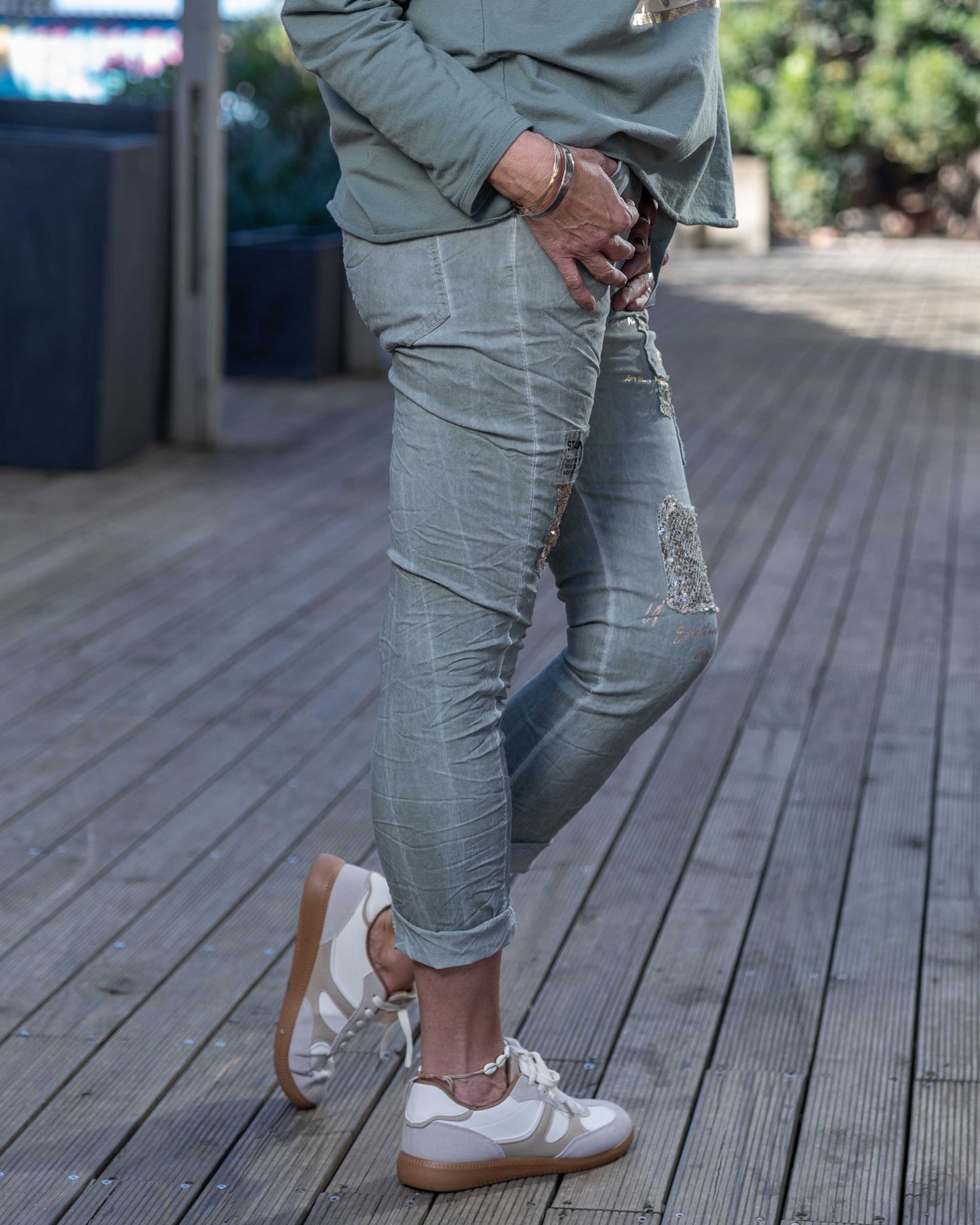 California Girl Drawstring Pants | Sage