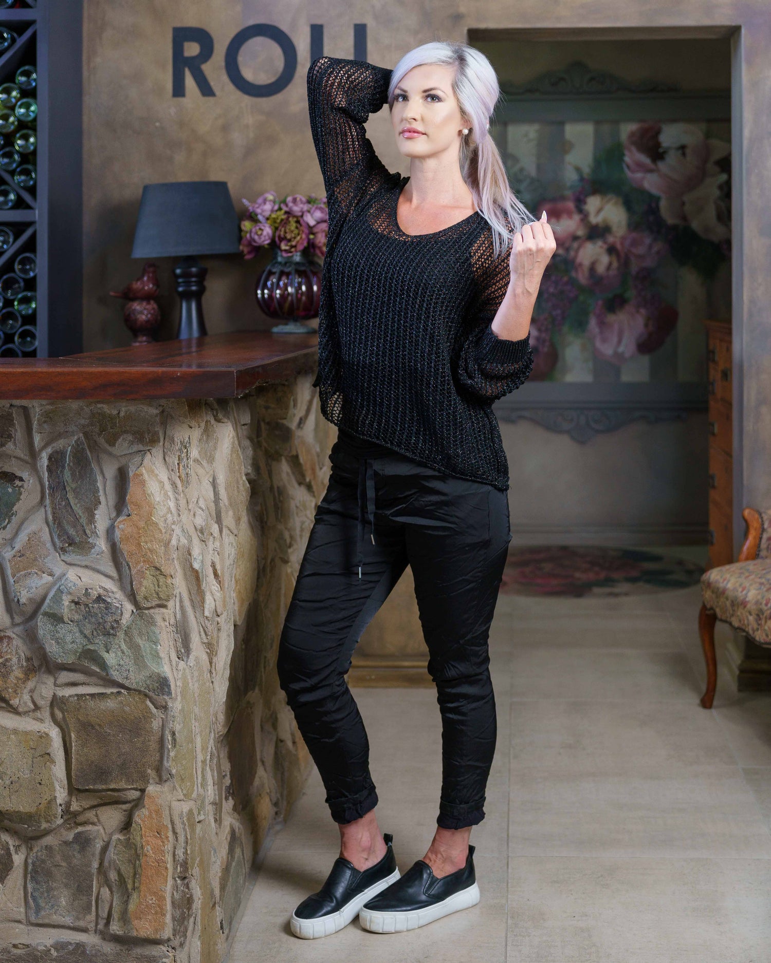 Calling On You Knit | Black