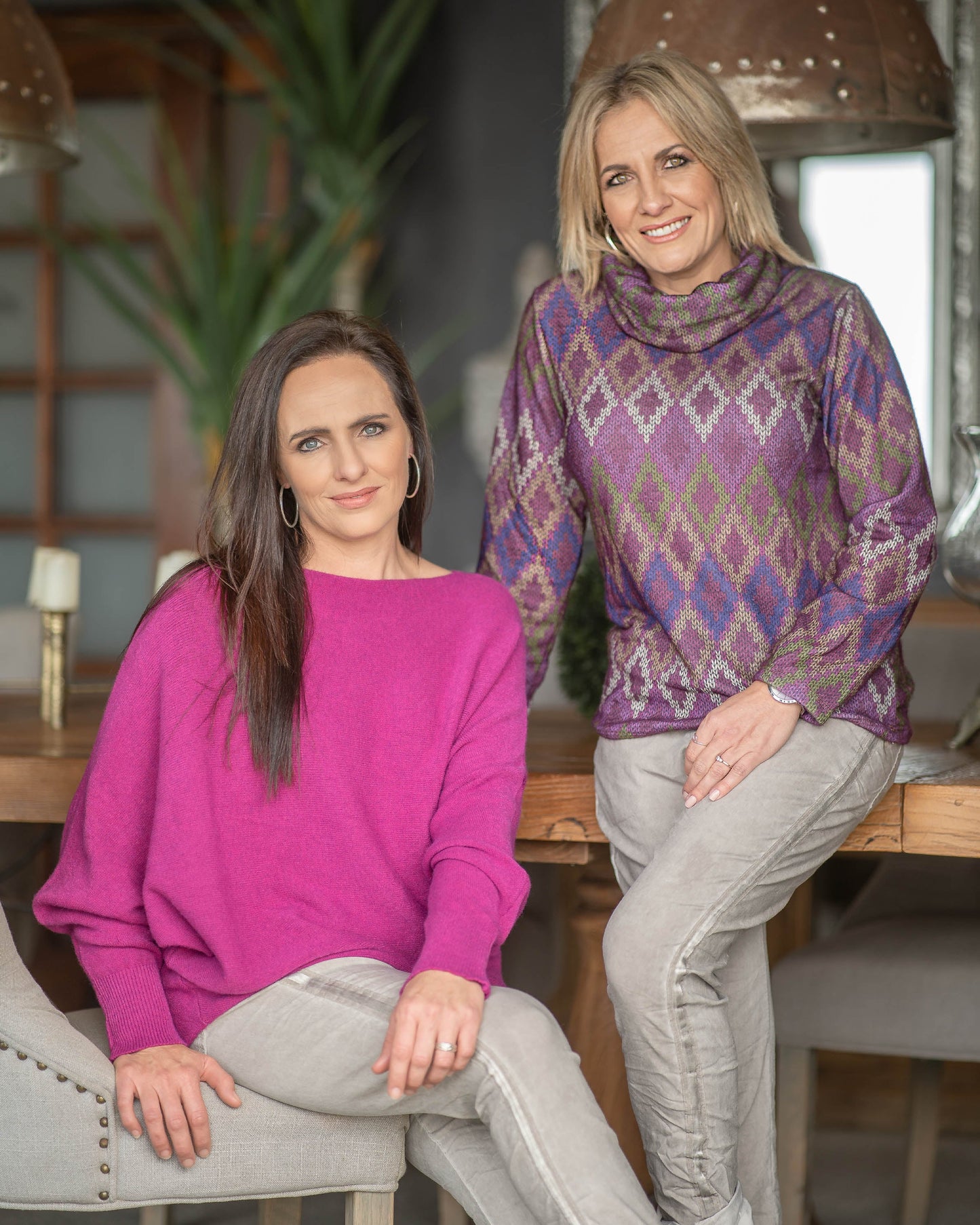 How beautiful are these printed polo neck tops. Sure to keep you warm and comfy through the winter. They pair perfectly with a neutral colour pants or a pair of jeans