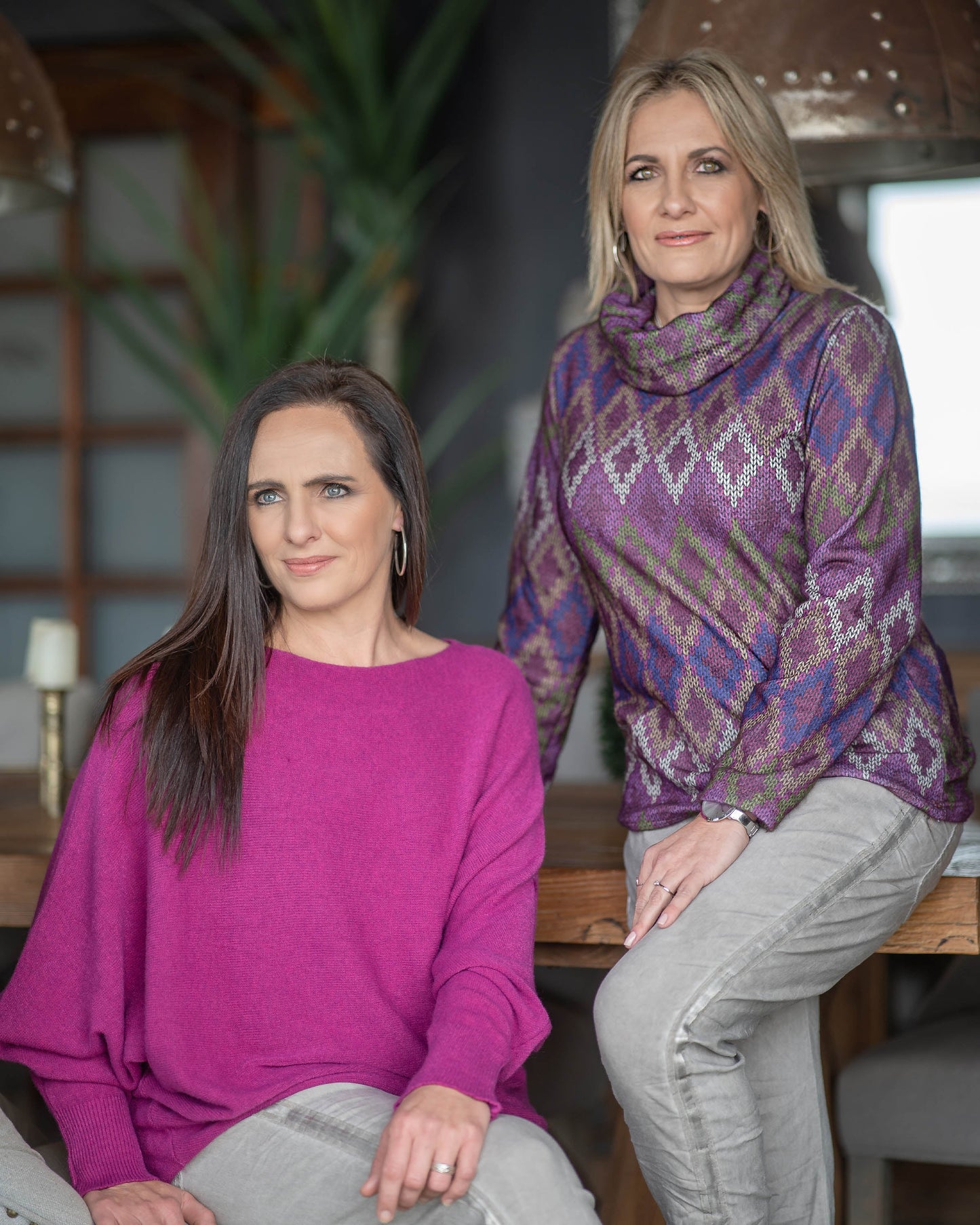 How beautiful are these printed polo neck tops. Sure to keep you warm and comfy through the winter. They pair perfectly with a neutral colour pants or a pair of jeans