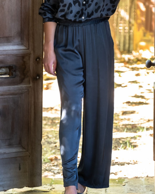 True Bliss Silky Feel Pants | Midnight Blue