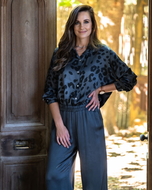 Charmingly Yours Top | Midnight Blue