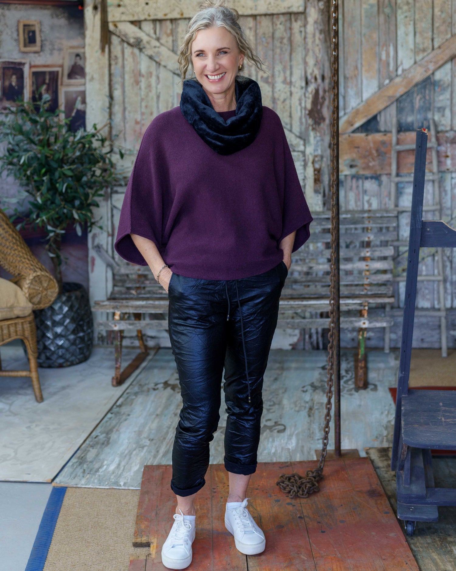 Chasing Joy Knit | Burgundy