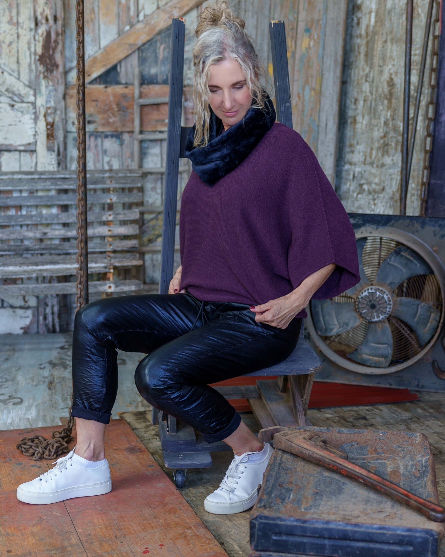 Chasing Joy Knit | Burgundy