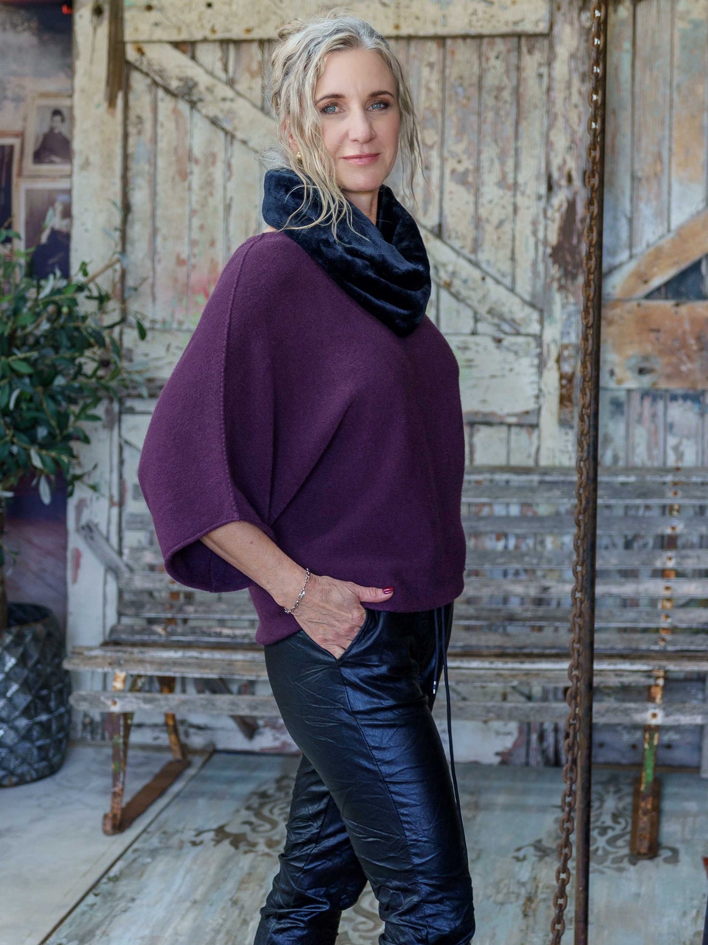 Chasing Joy Knit | Burgundy