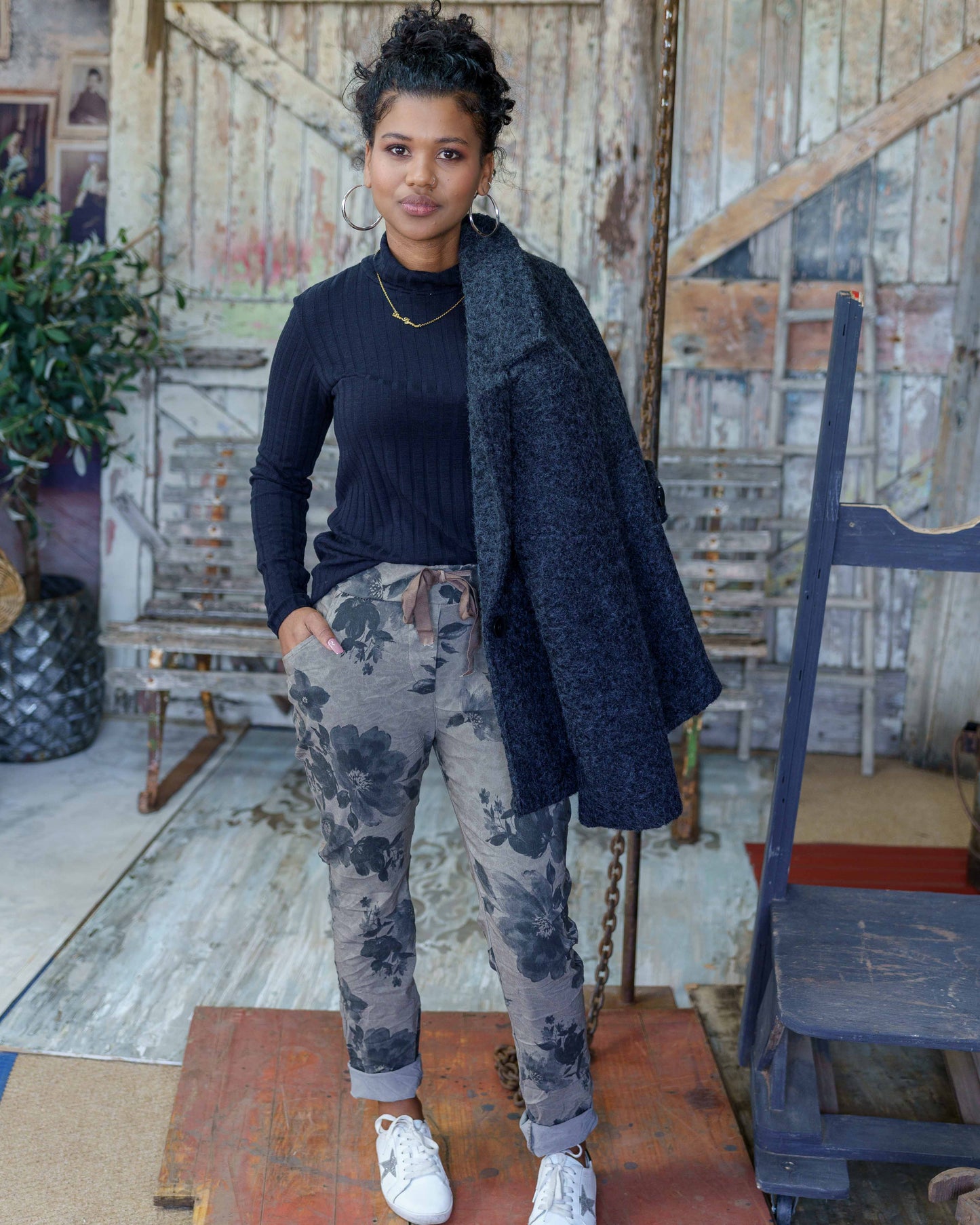 Highway Harmony Drawstring Pants | Taupe
