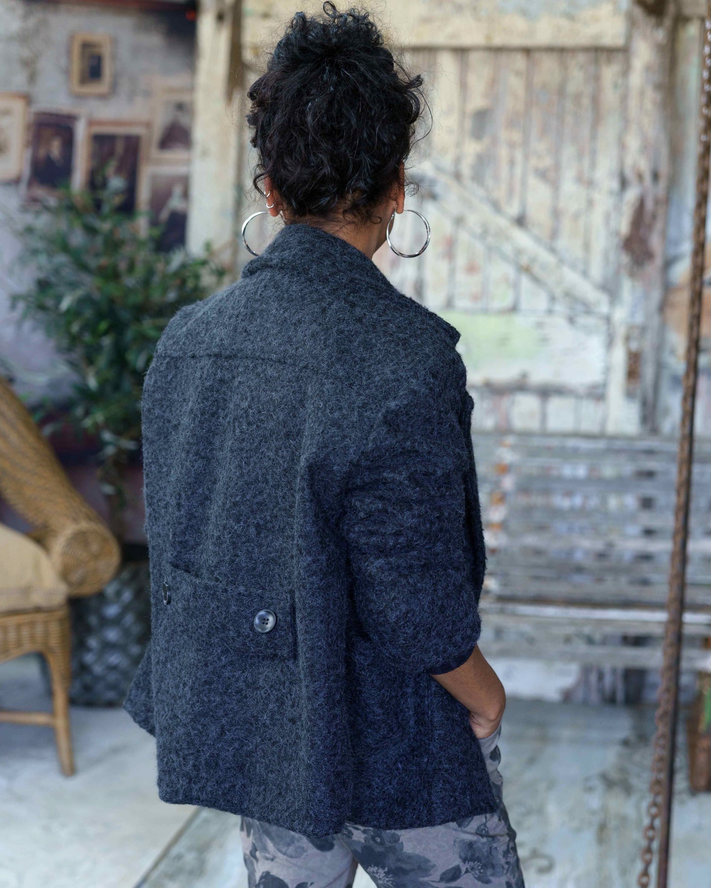 Chic Moment Blazer | Charcoal