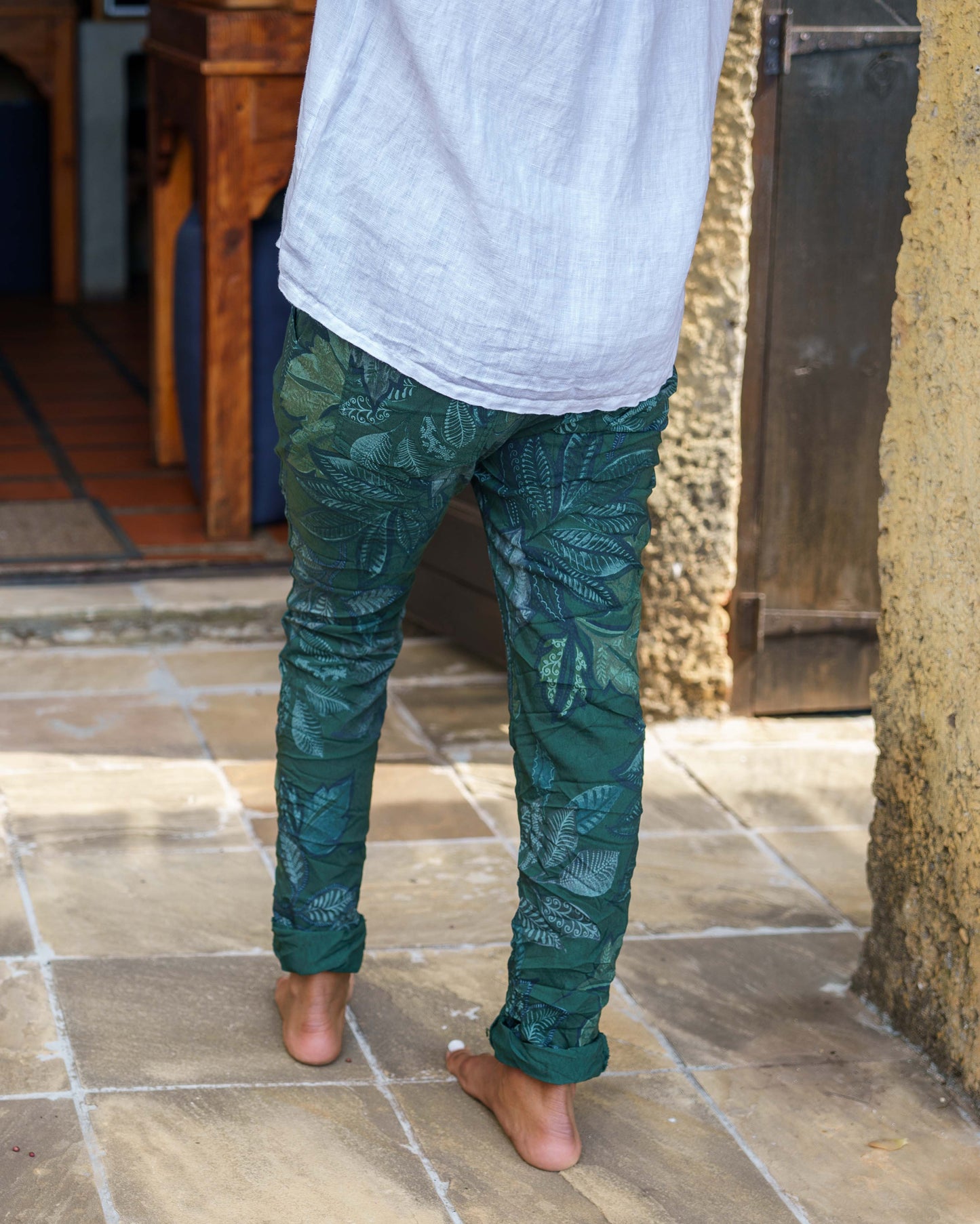 Falling For You Drawstring Pants | Forest