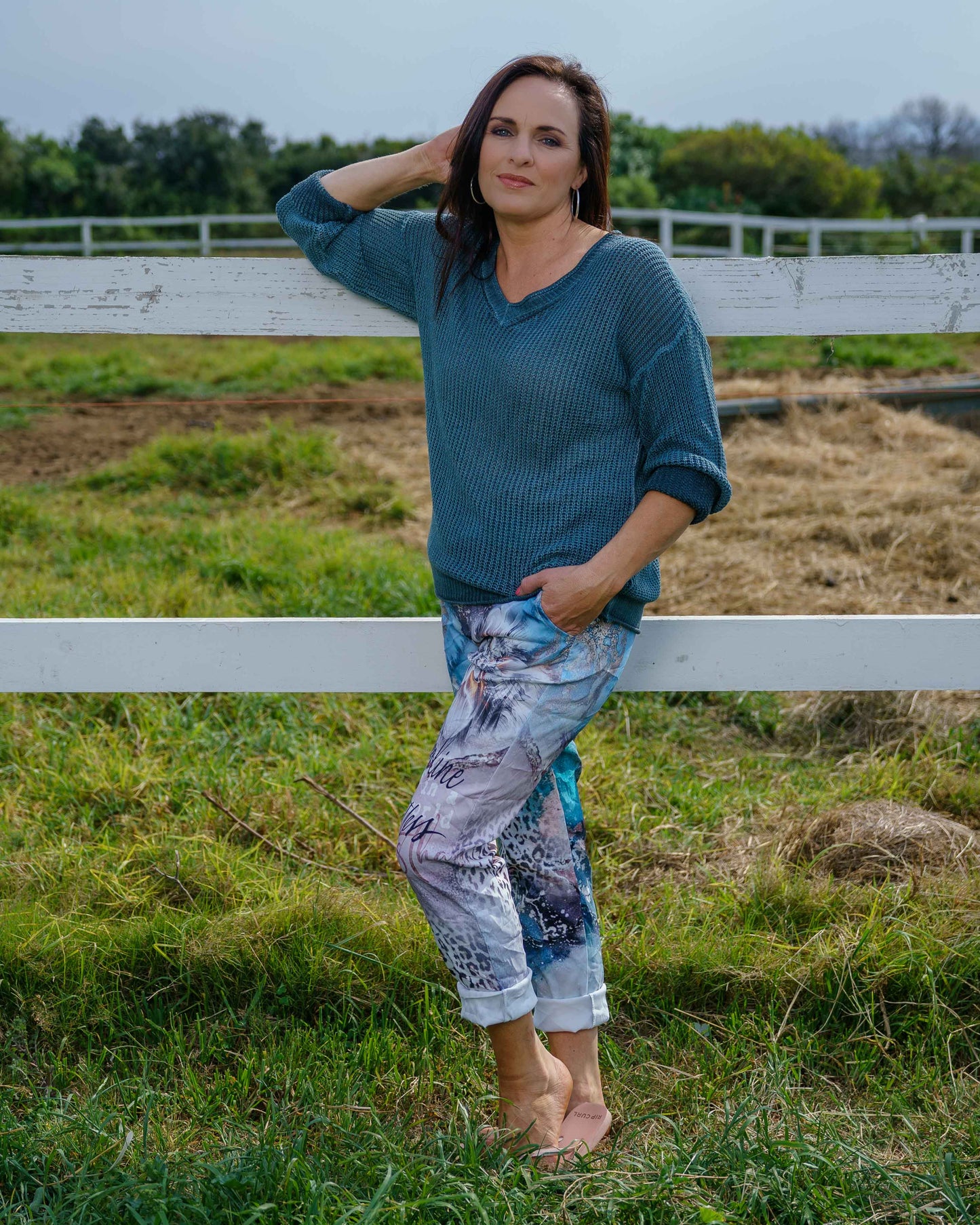 Bright Side Drawstring Pants | Arctic