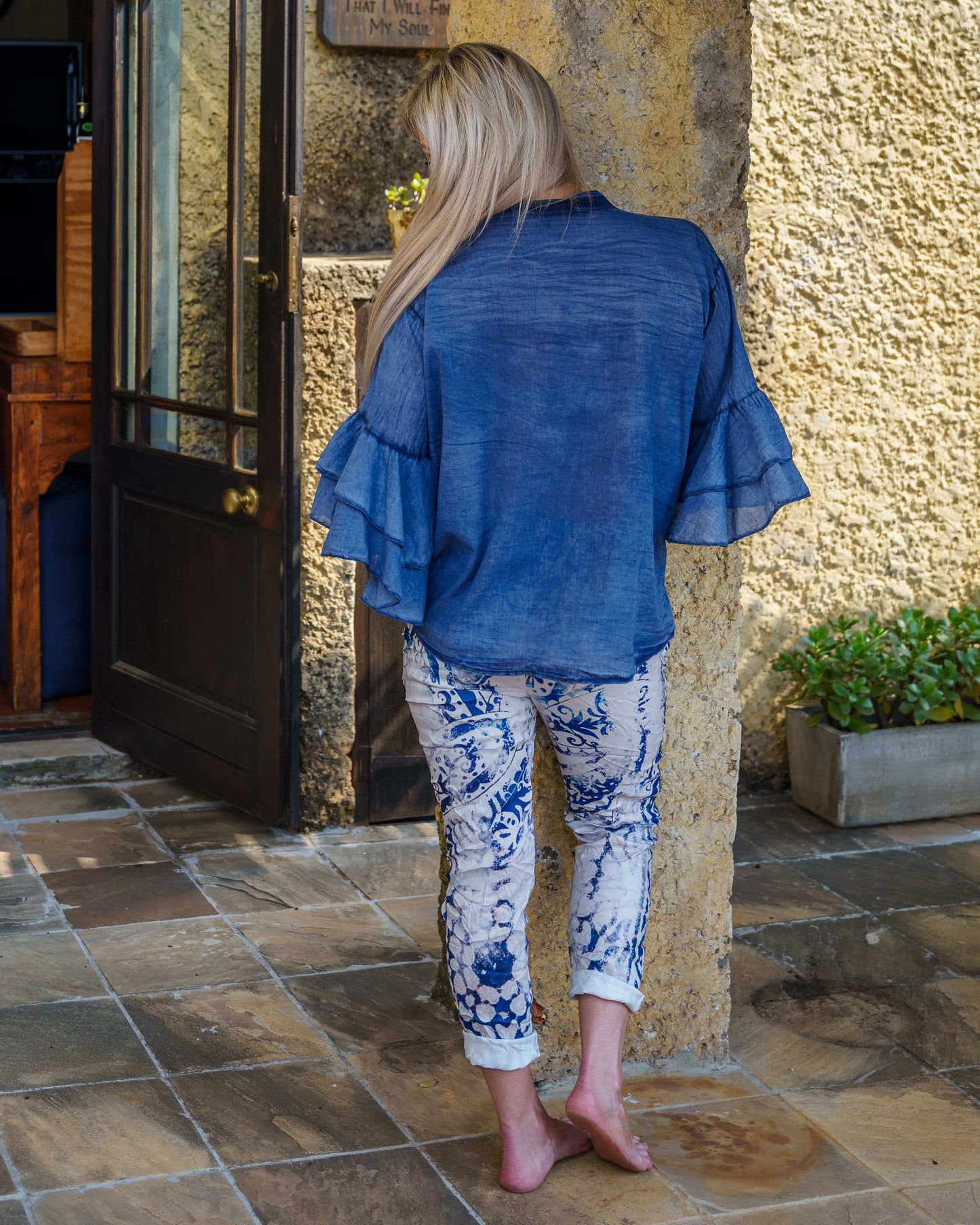 Cloud Sleeve Top | Blue