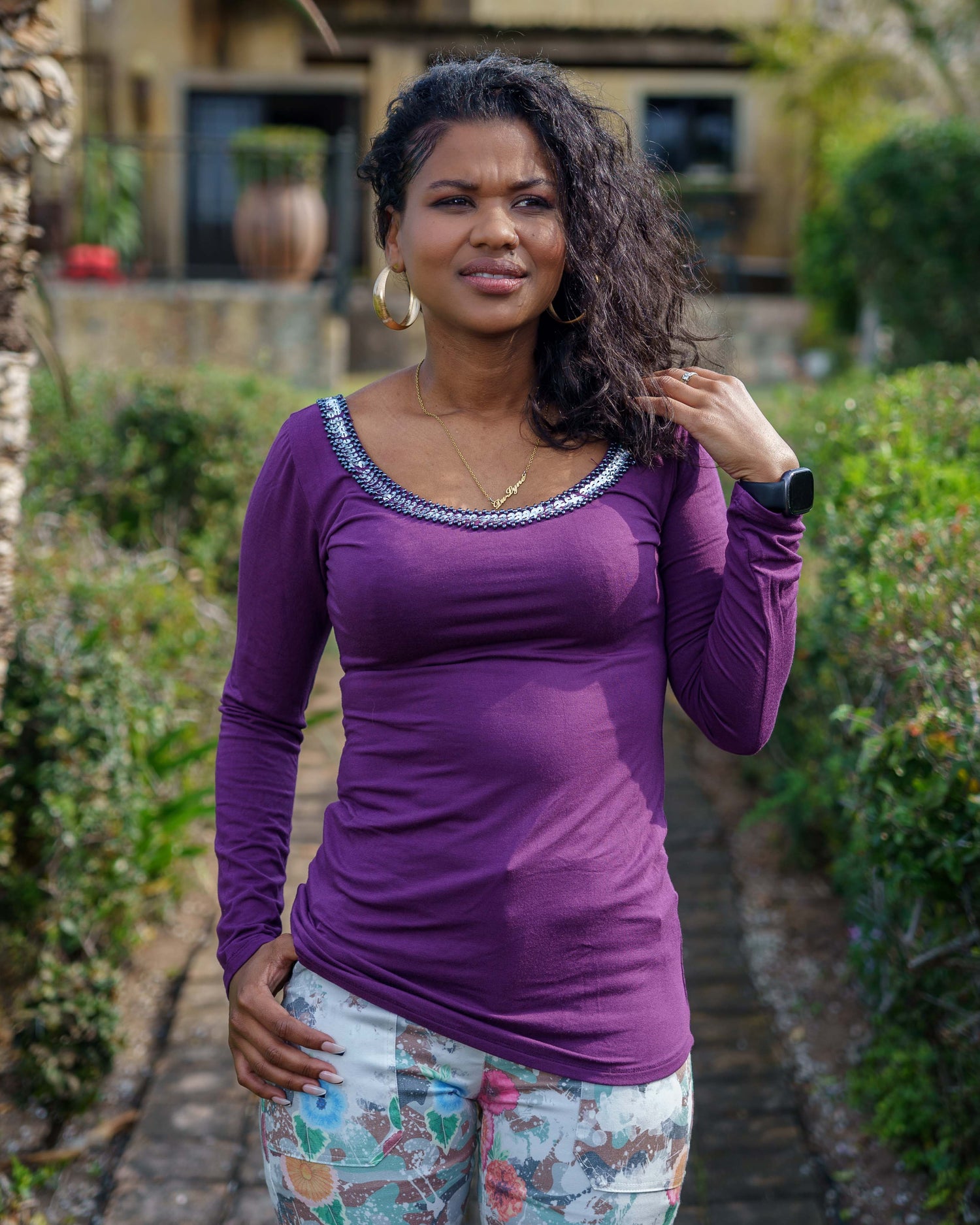 Magic Cami Long Sleeve | Grape