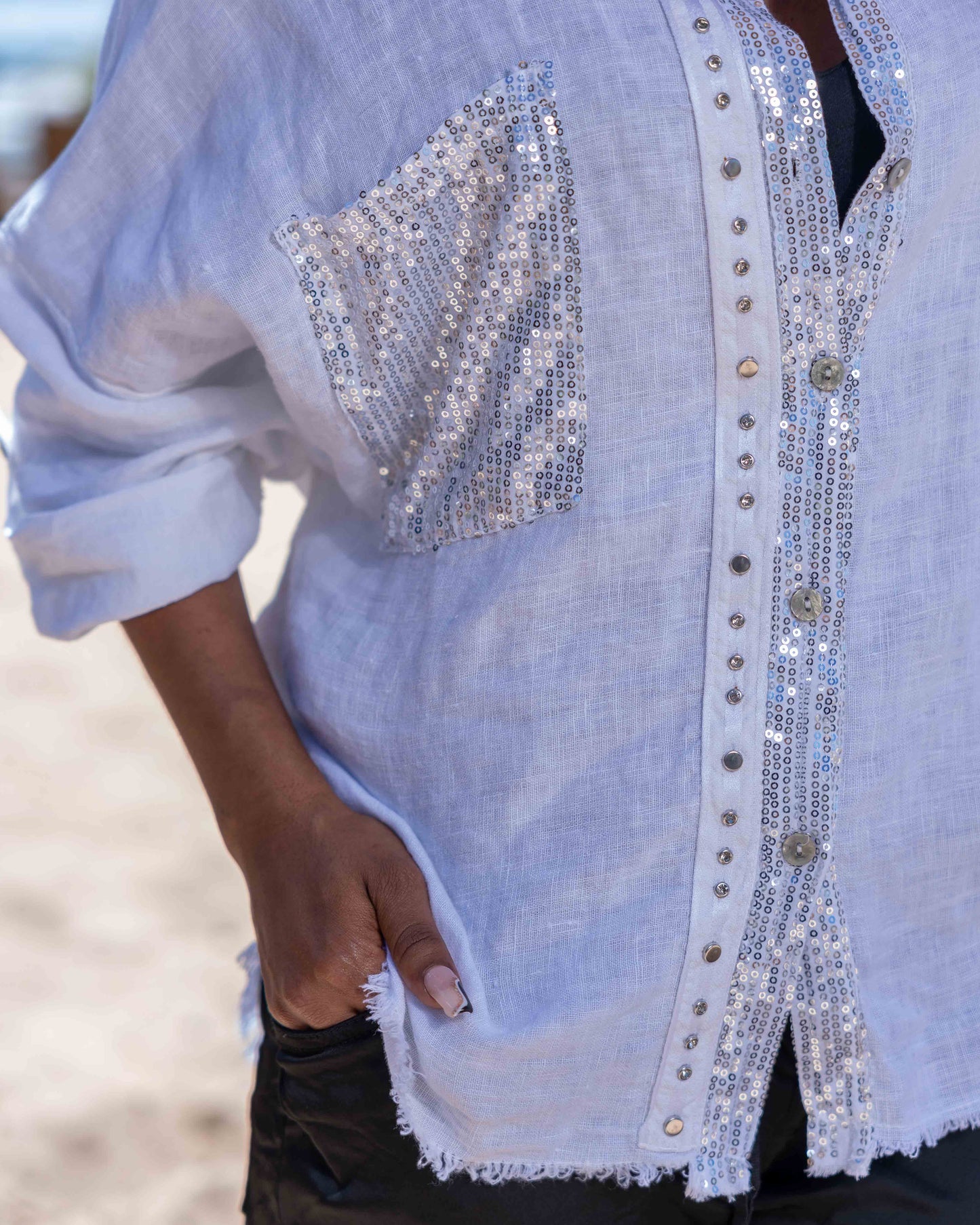Cosmic Shimmer Shirt | White