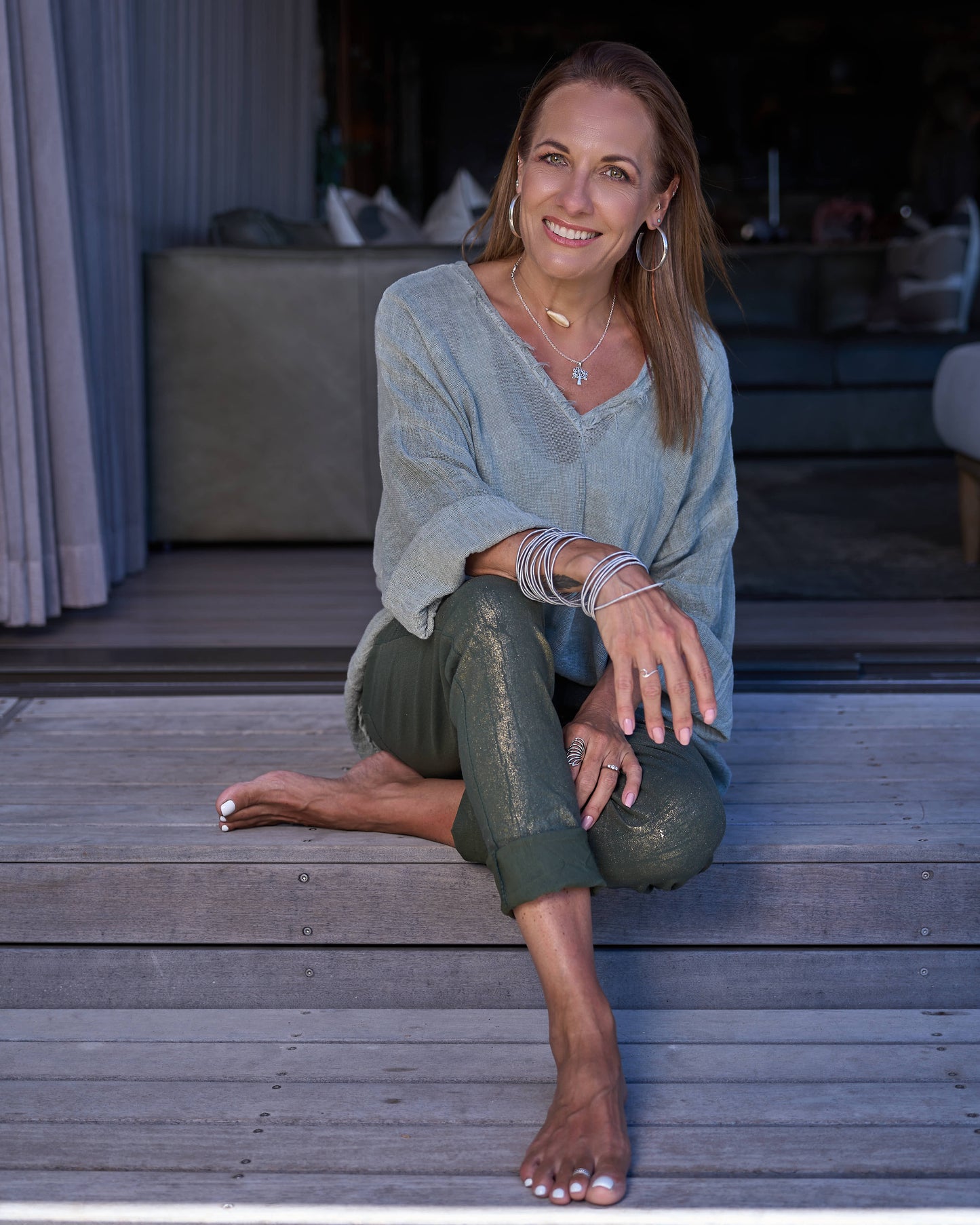 Moonbeam Drawstring Pants | Olive