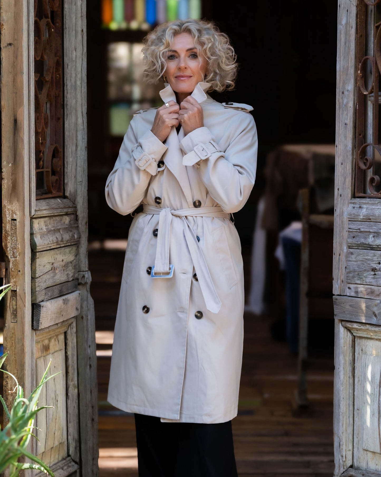 Dancing In The Rain Trench | Beige