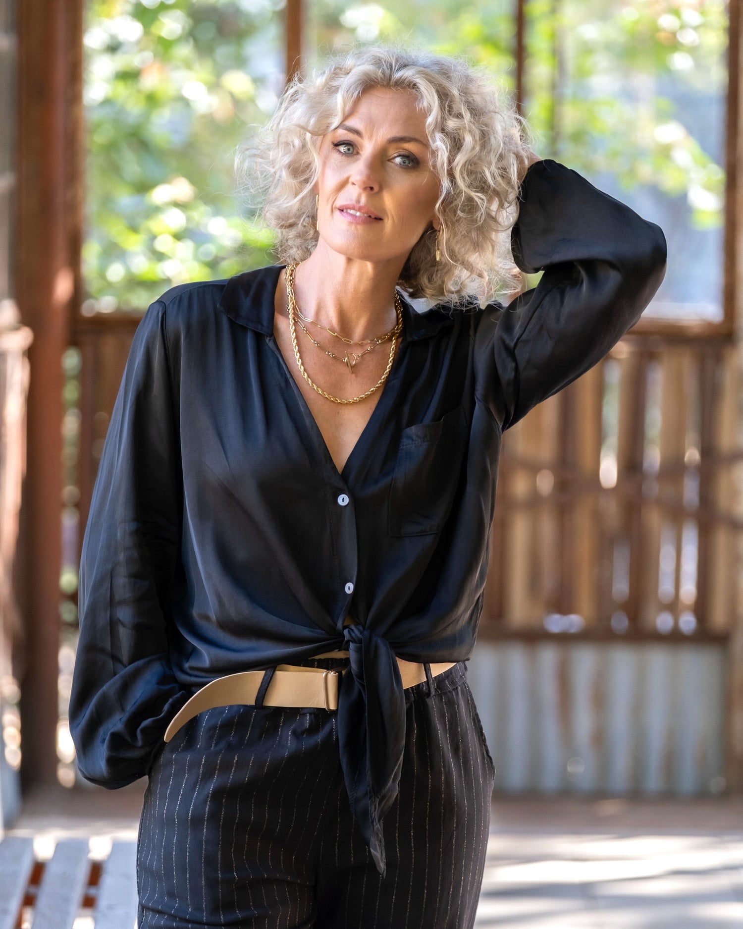 Day & Night Front Tie | Black