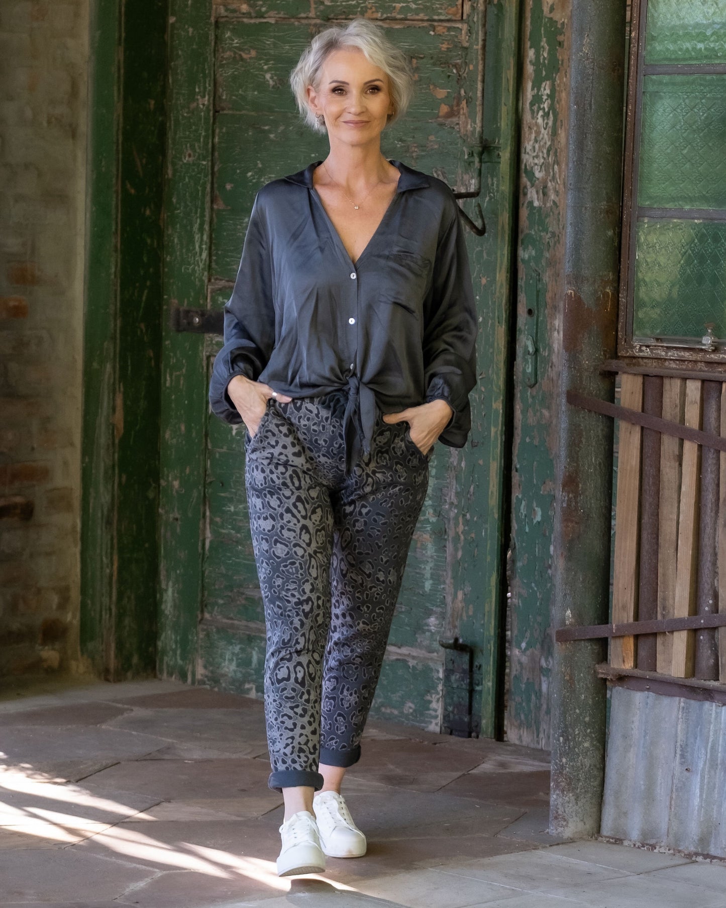 Coffee Run Drawstring Pants | Midnight Blue