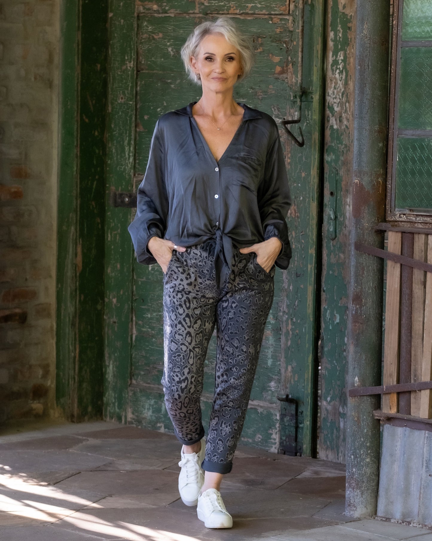 Coffee Run Drawstring Pants | Midnight Blue