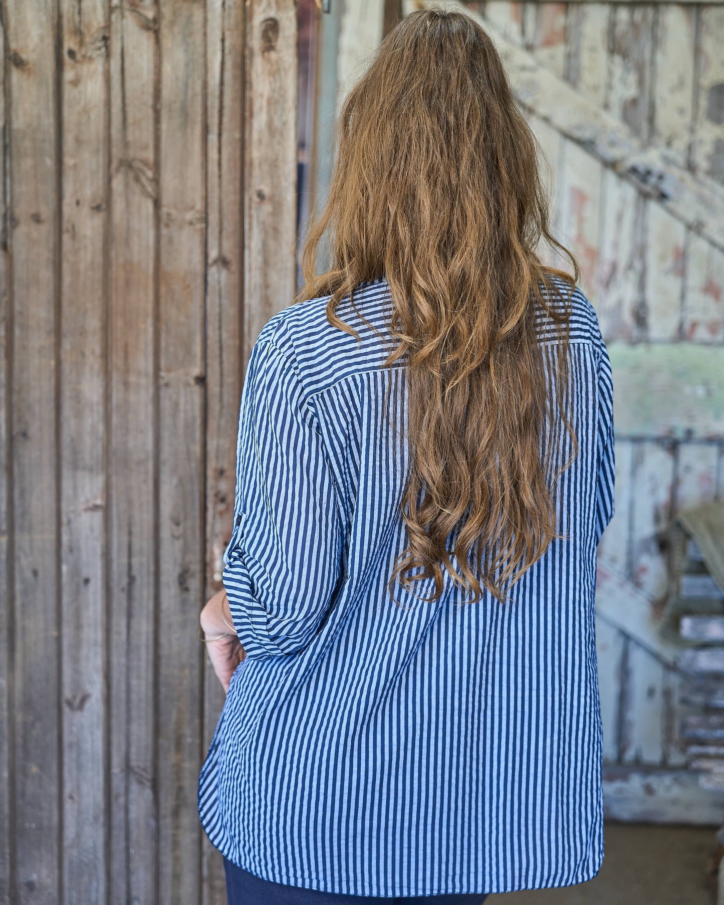 Dolce Stripe Shirt | Navy