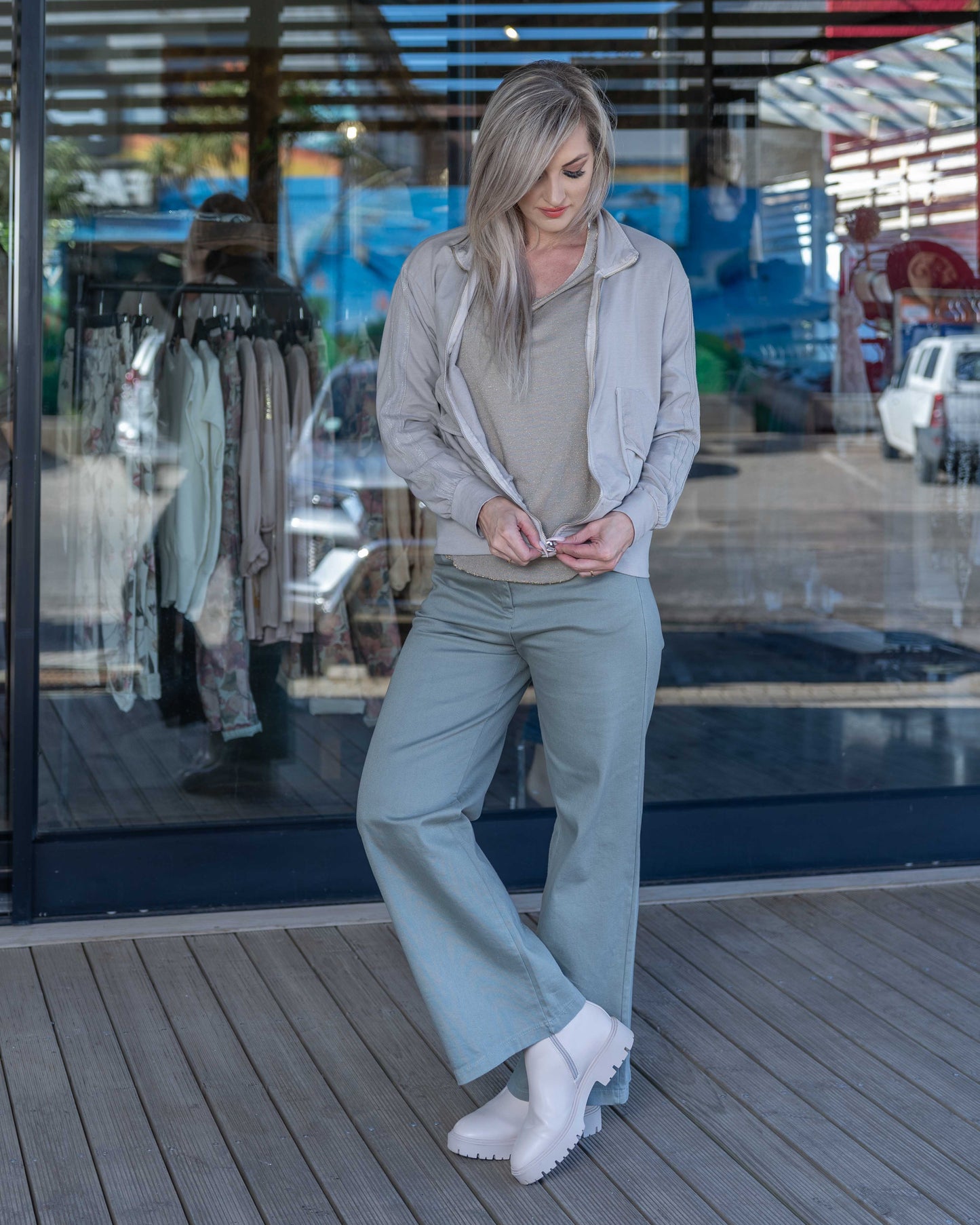 Downtown Street Jacket | Beige
