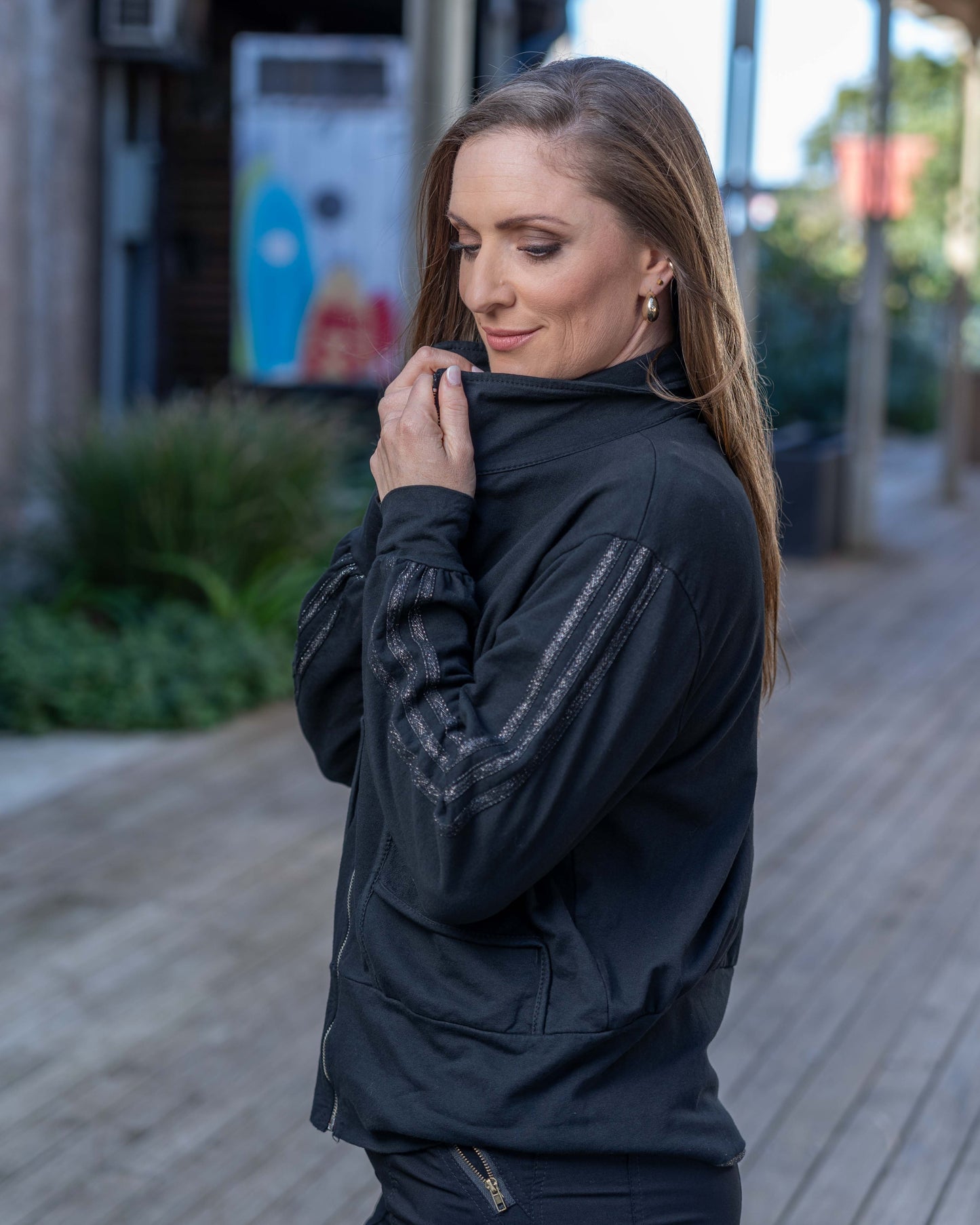 Downtown Street Jacket | Black