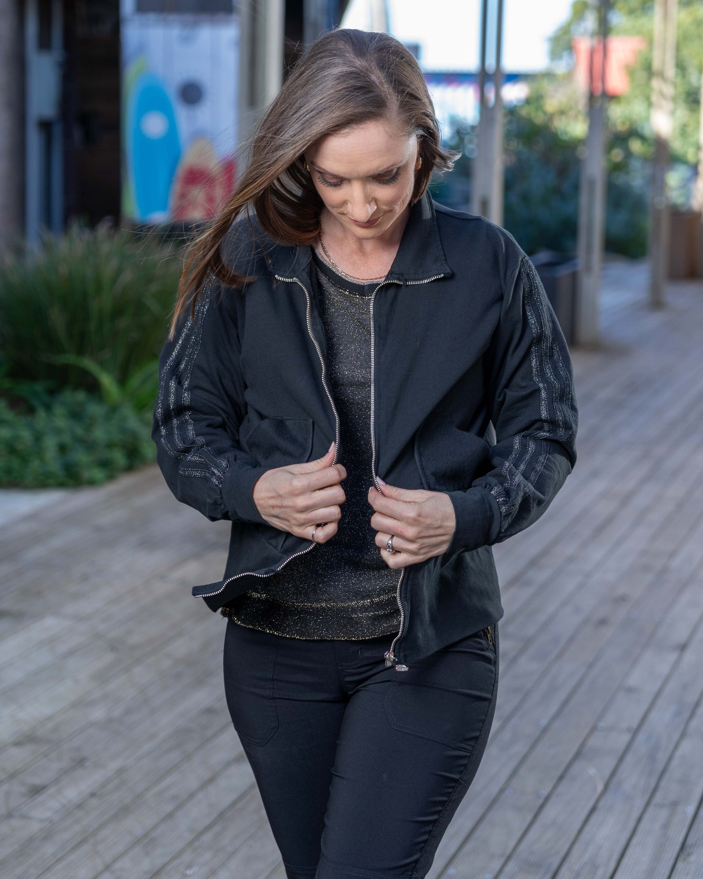 Downtown Street Jacket | Black