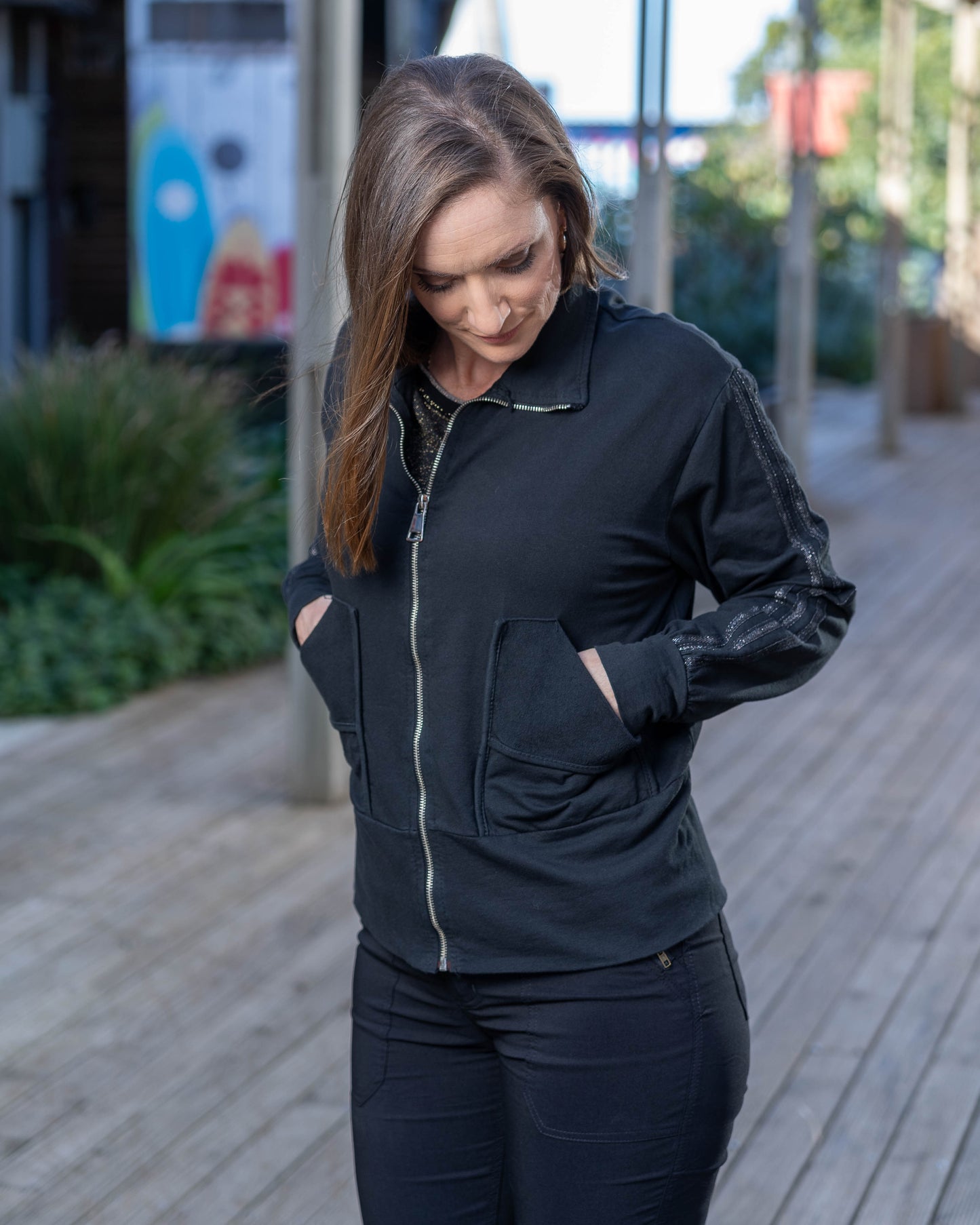 Downtown Street Jacket | Black