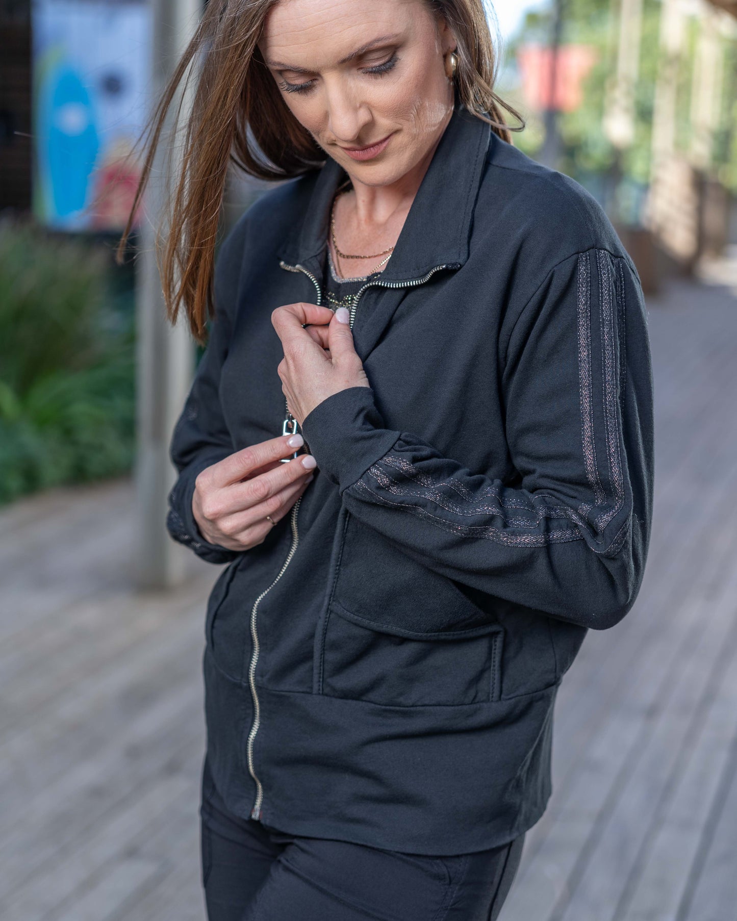 Downtown Street Jacket | Black