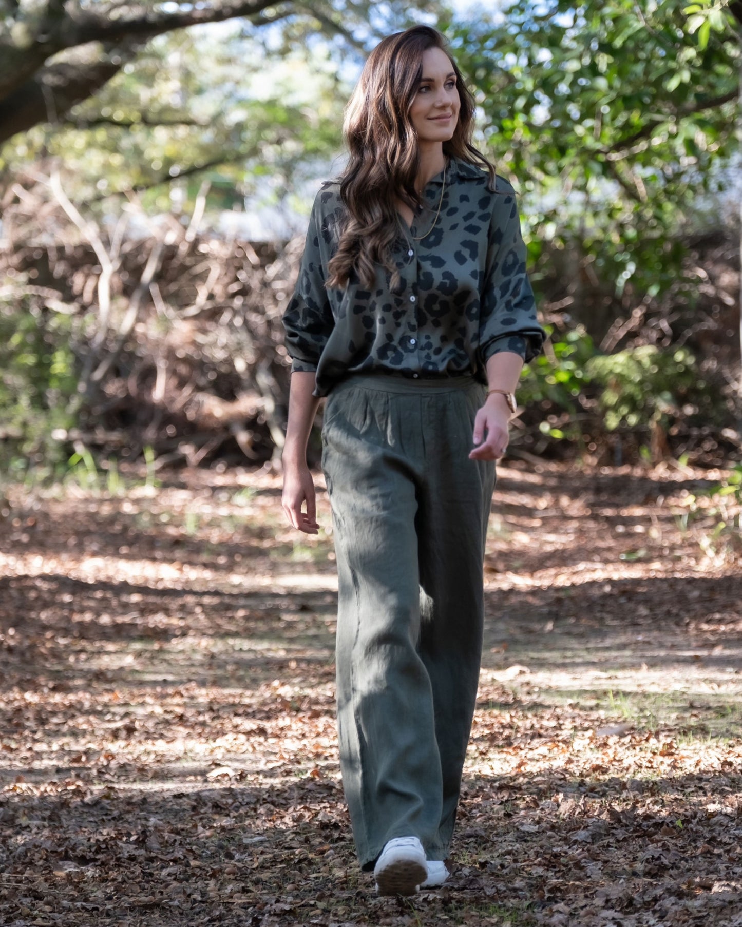 Effortless Linen Pants | Olive
