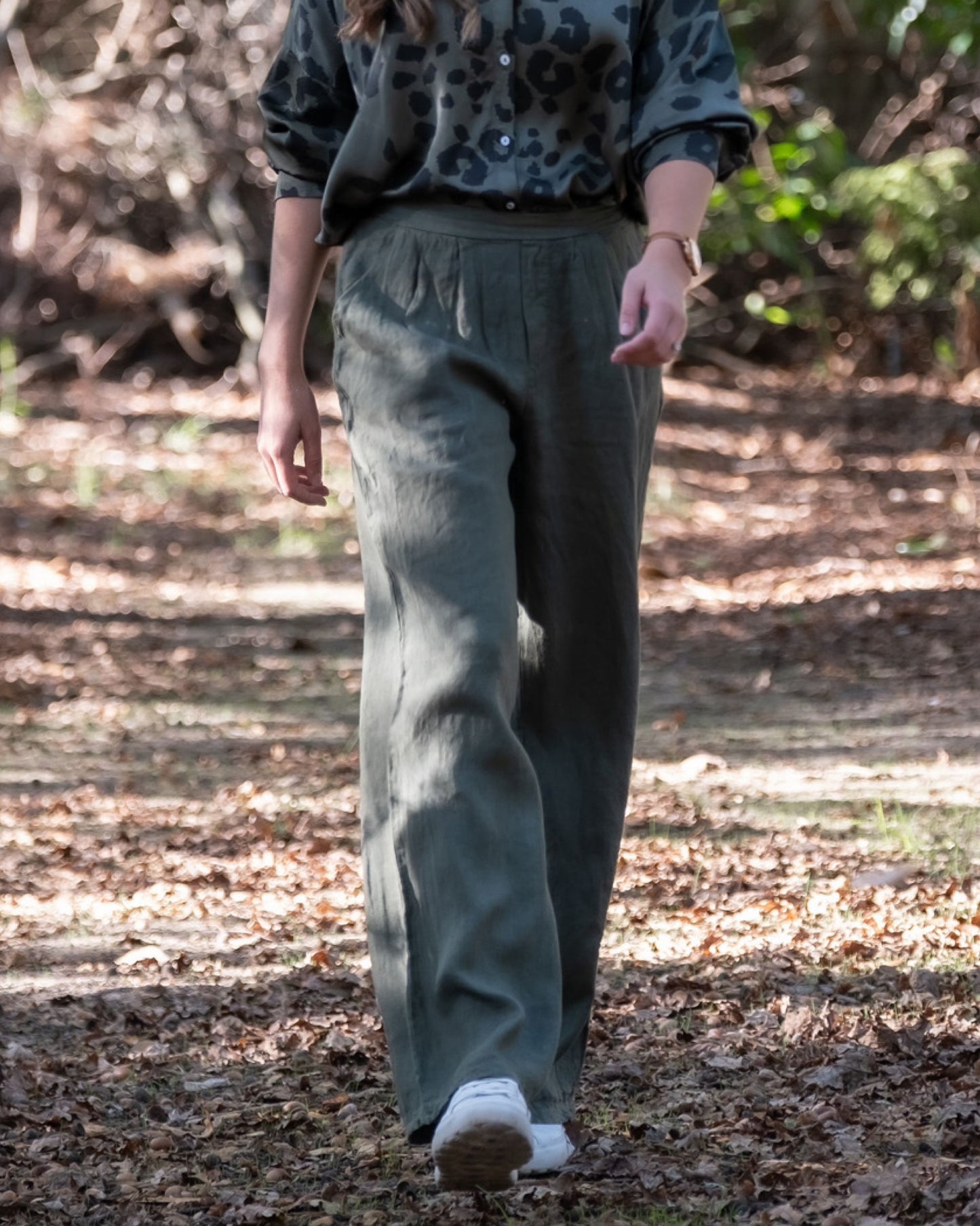 Effortless Linen Pants | Olive