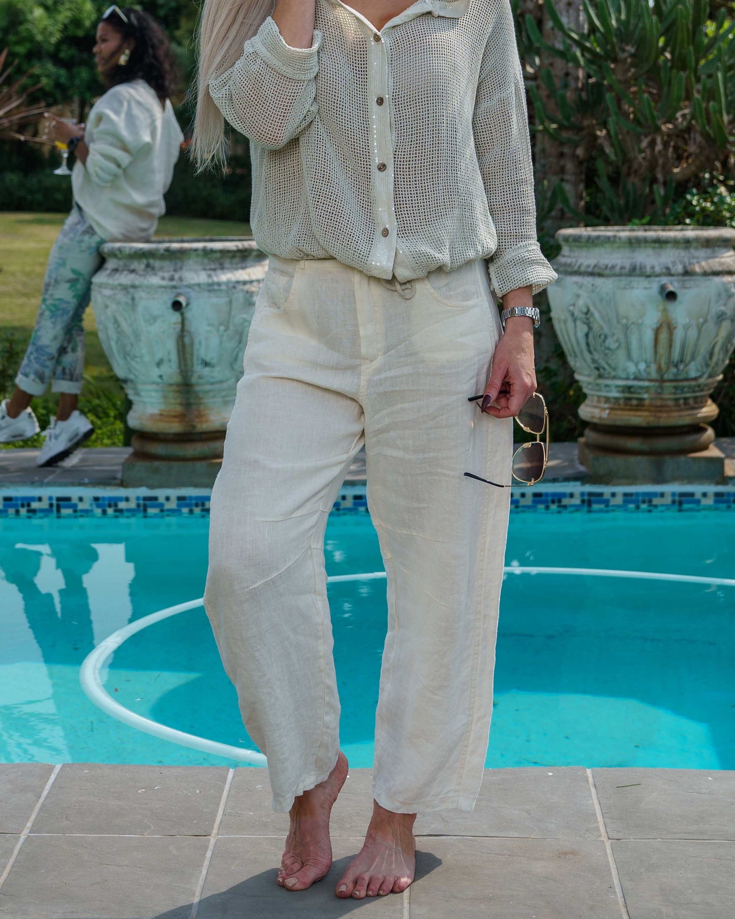 Executive Linen Pants | Antique