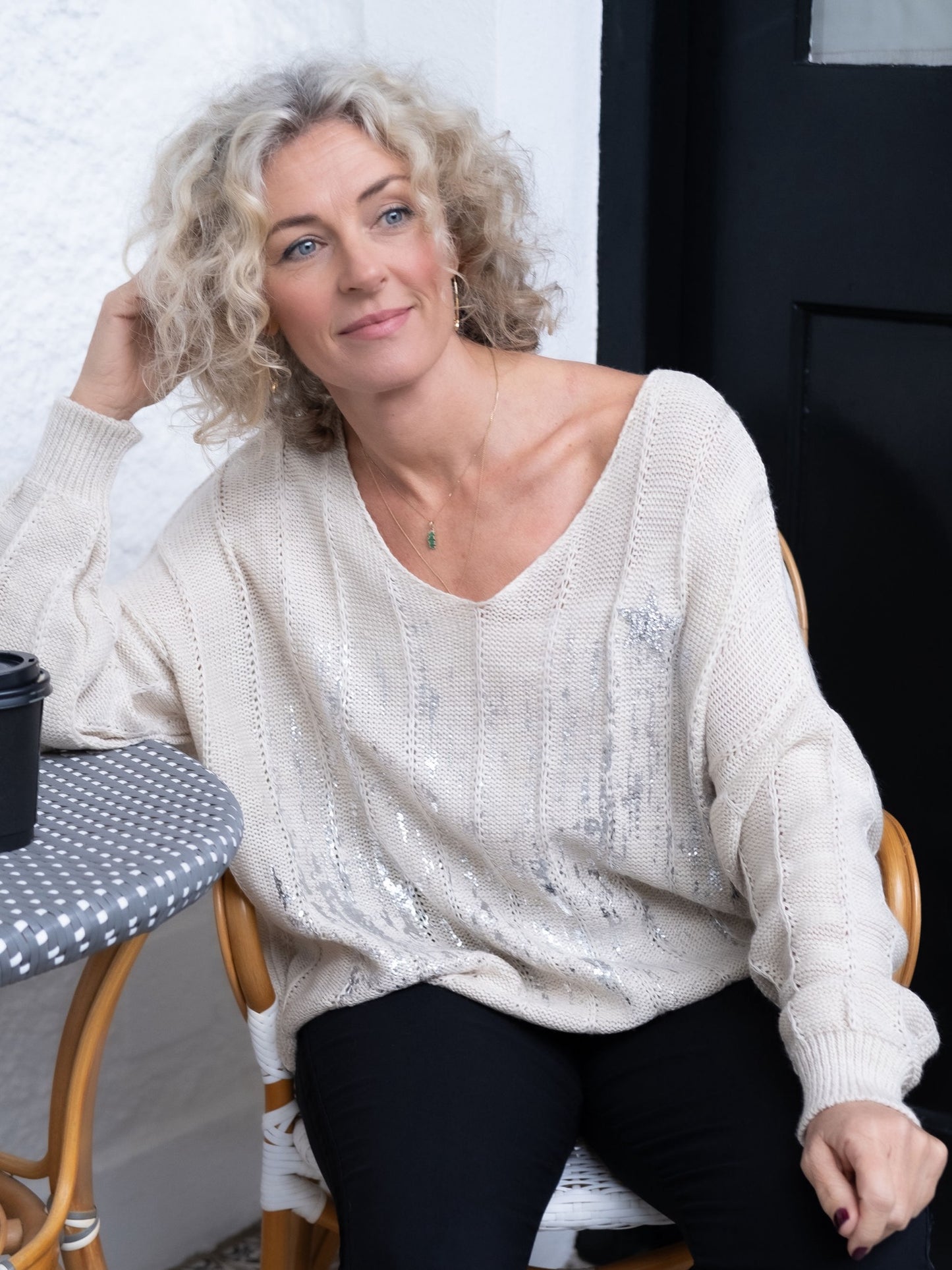 Falling Star Knit | Beige