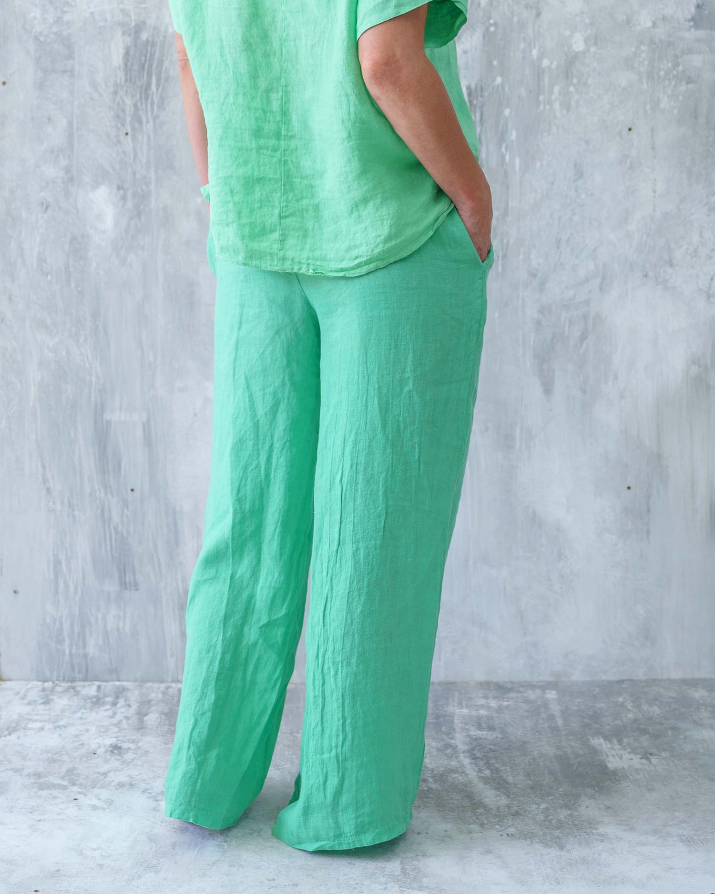 Forevermore Linen Pants | Green