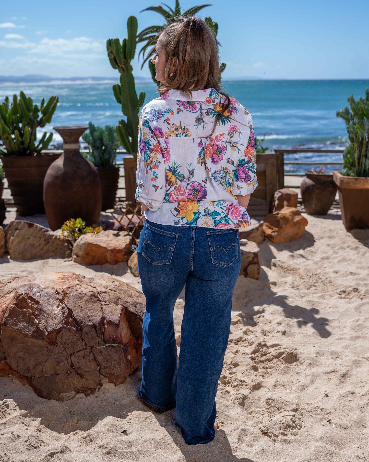Garden Party Linen Shirt | White