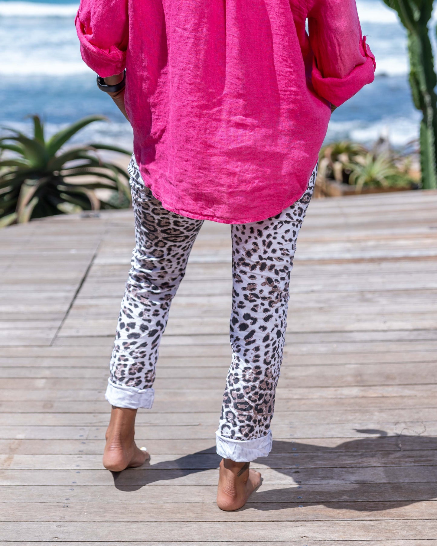 Glamour Galore Drawstring Pants | White