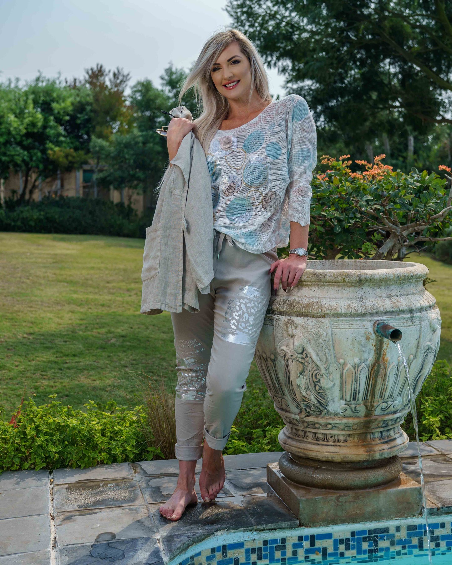 Pure Bliss Drawstring Pants | Taupe