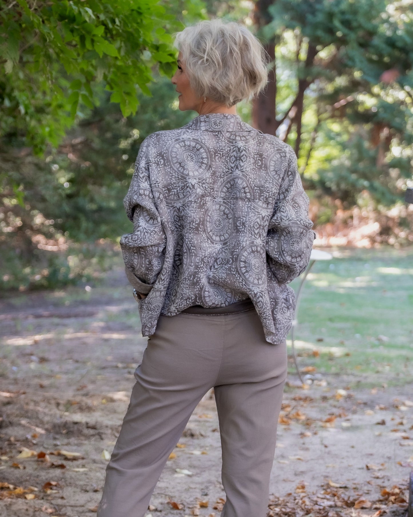 Jasmine Linen Top | Mocha
