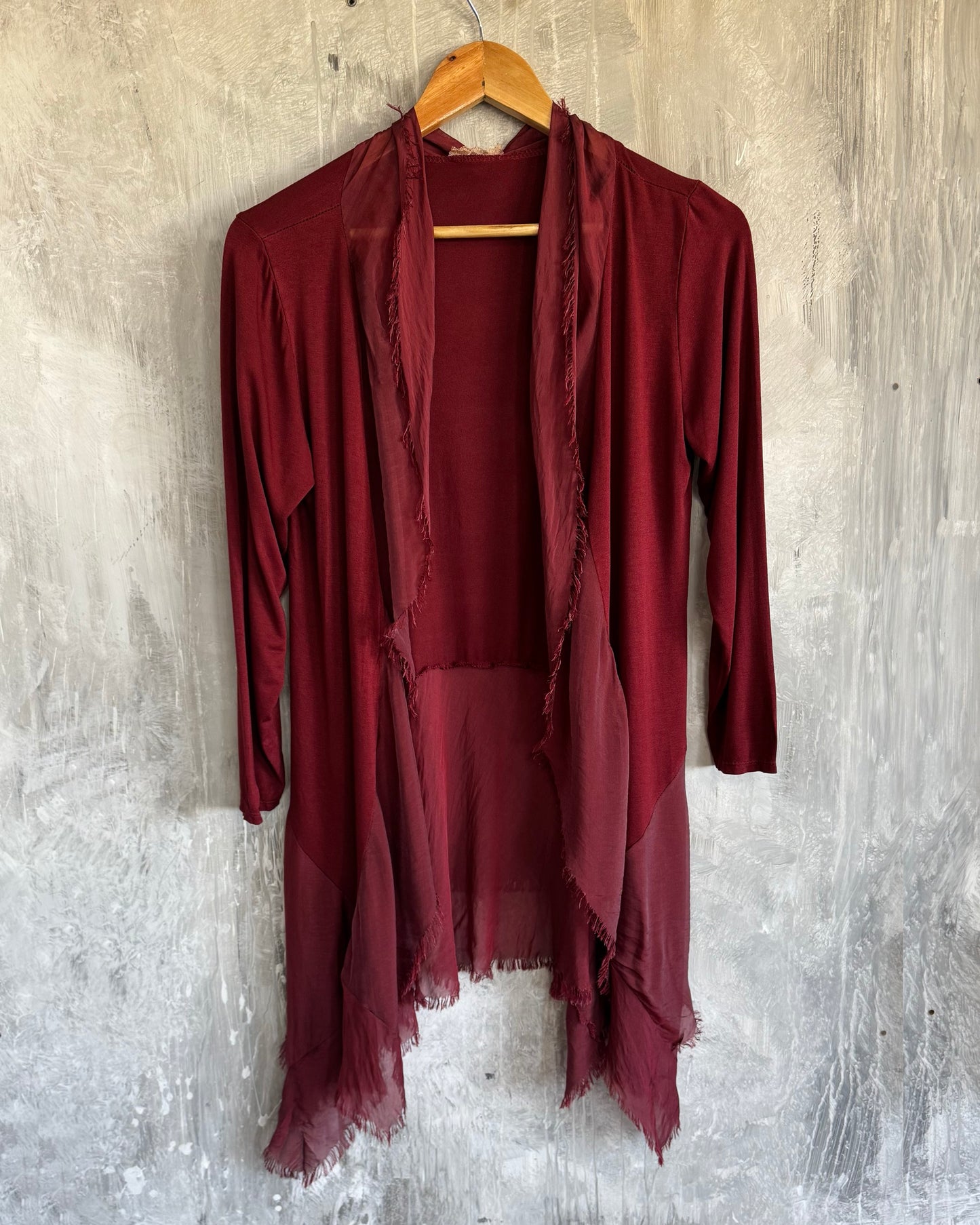 Slip-On Gilet | Burgundy