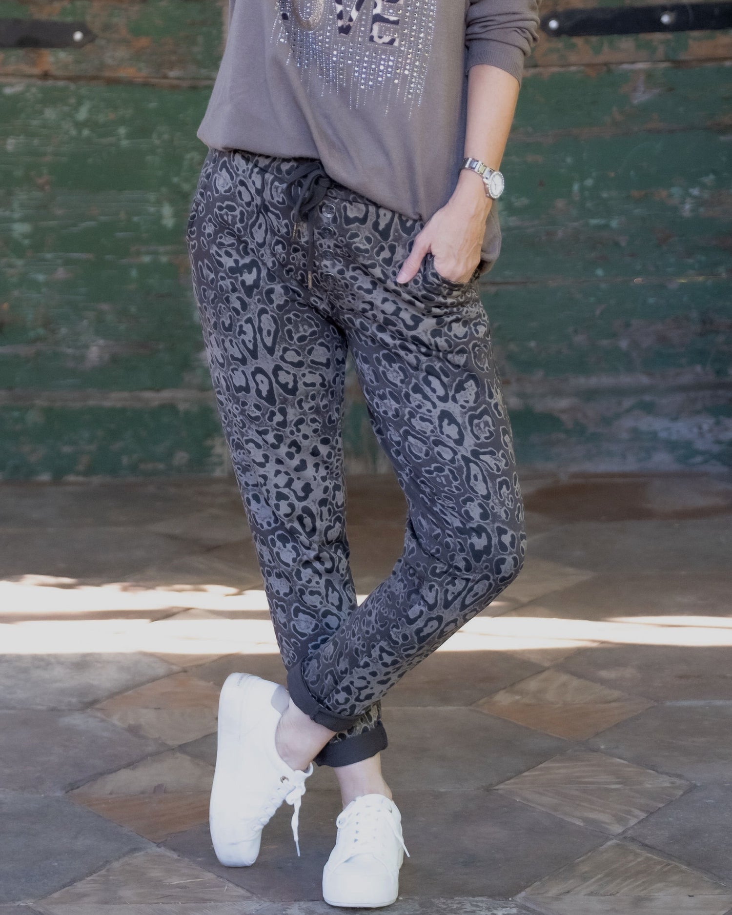 Coffee Run Drawstring Pants | Mocha