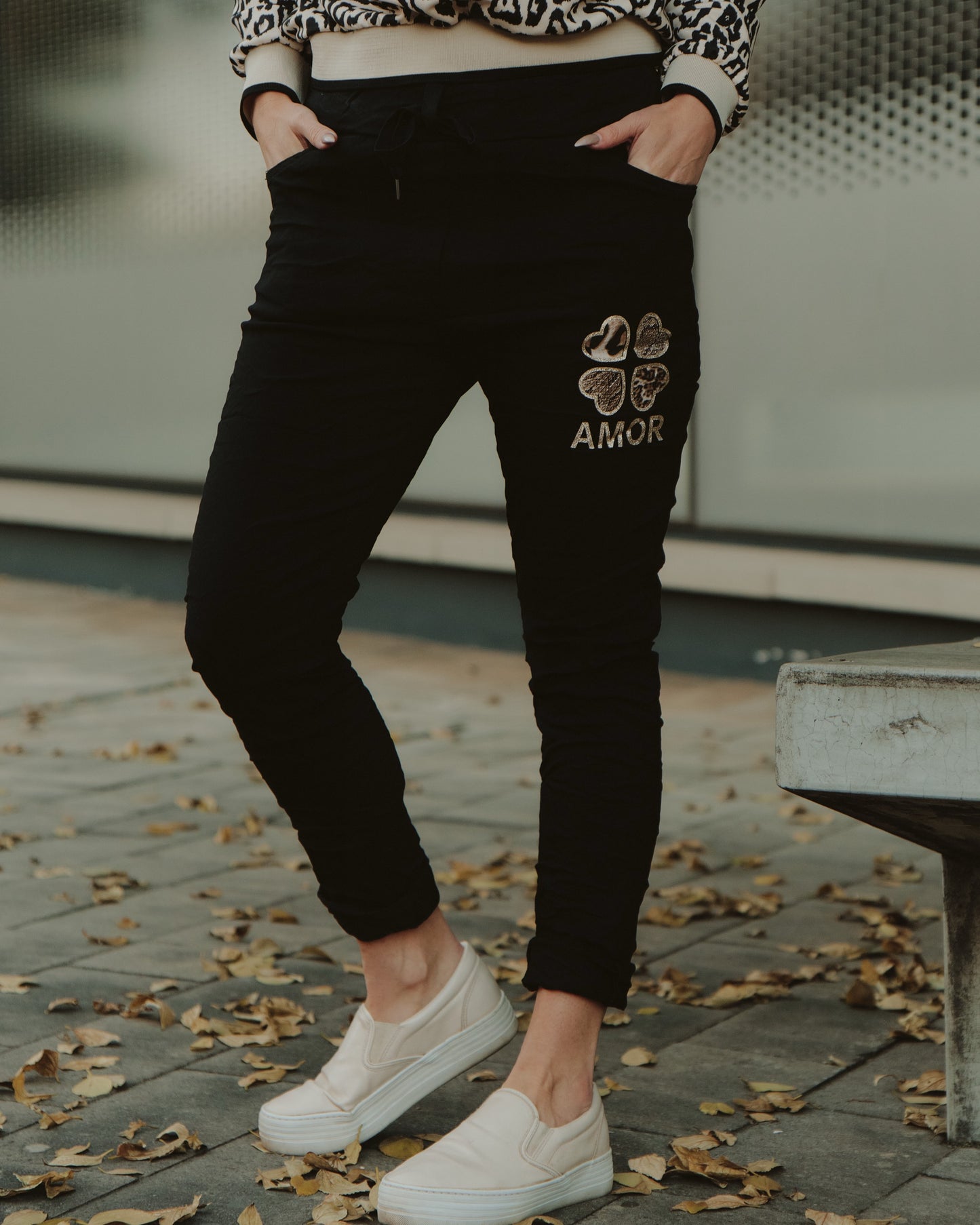 My Amor Drawstring Pants | Black