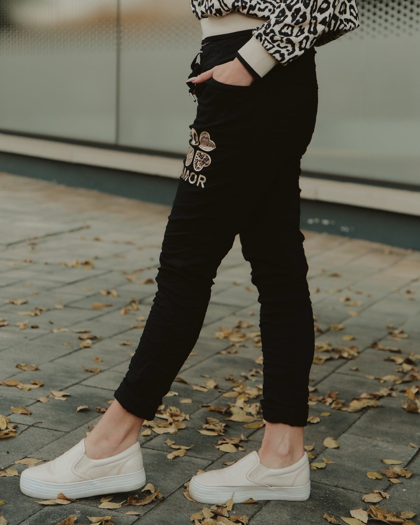 My Amor Drawstring Pants | Black